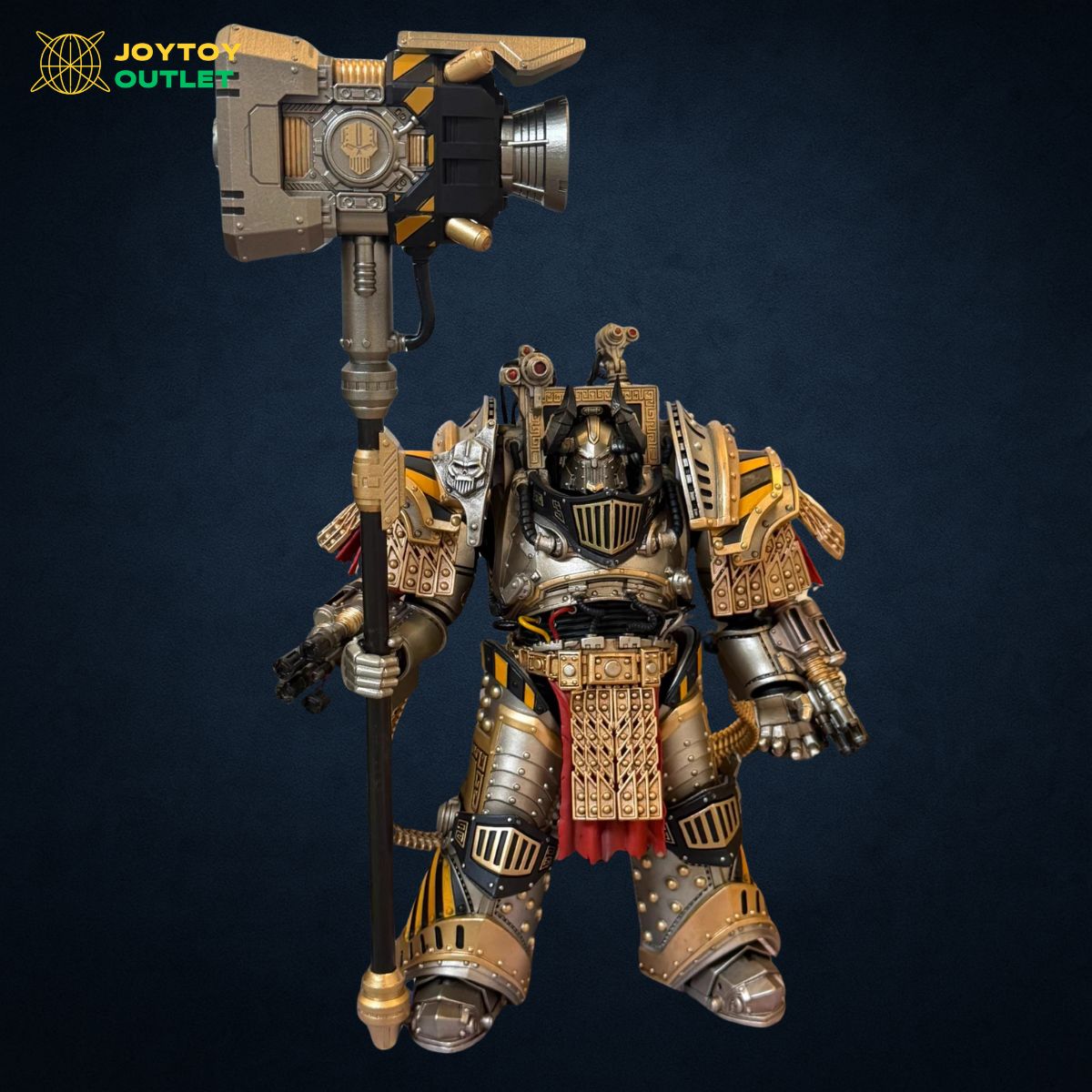 Iron Warriors Perturabo Heavy Power Hammer & Black Horned Helmet Set – Upgrade Part