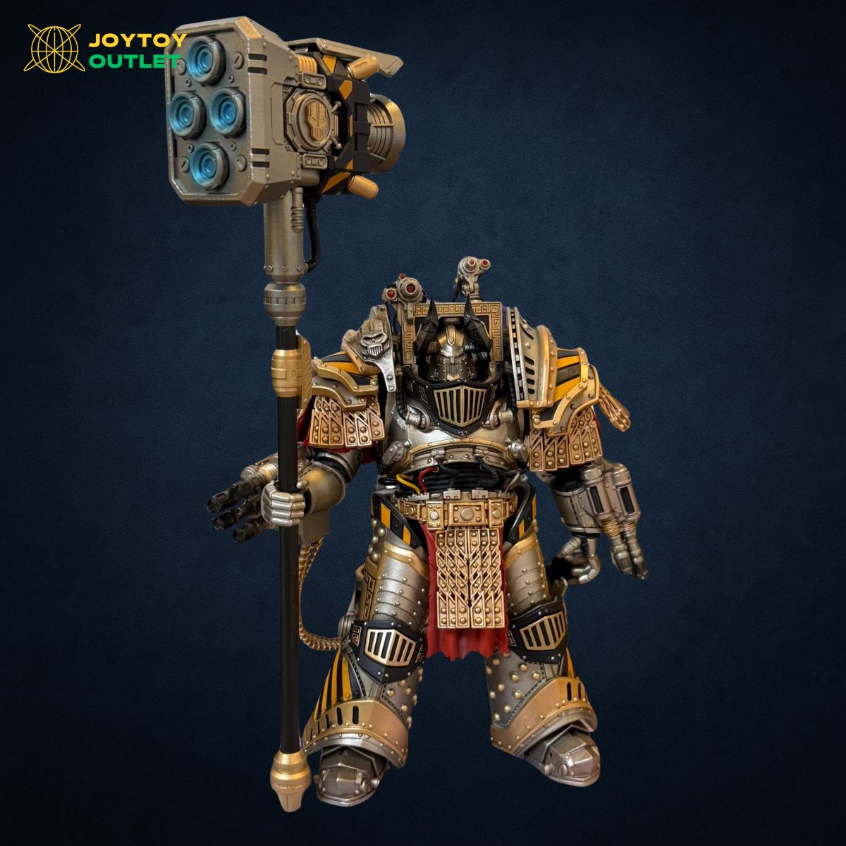 Iron Warriors Perturabo Heavy Power Hammer & Black Horned Helmet Set – Upgrade Part