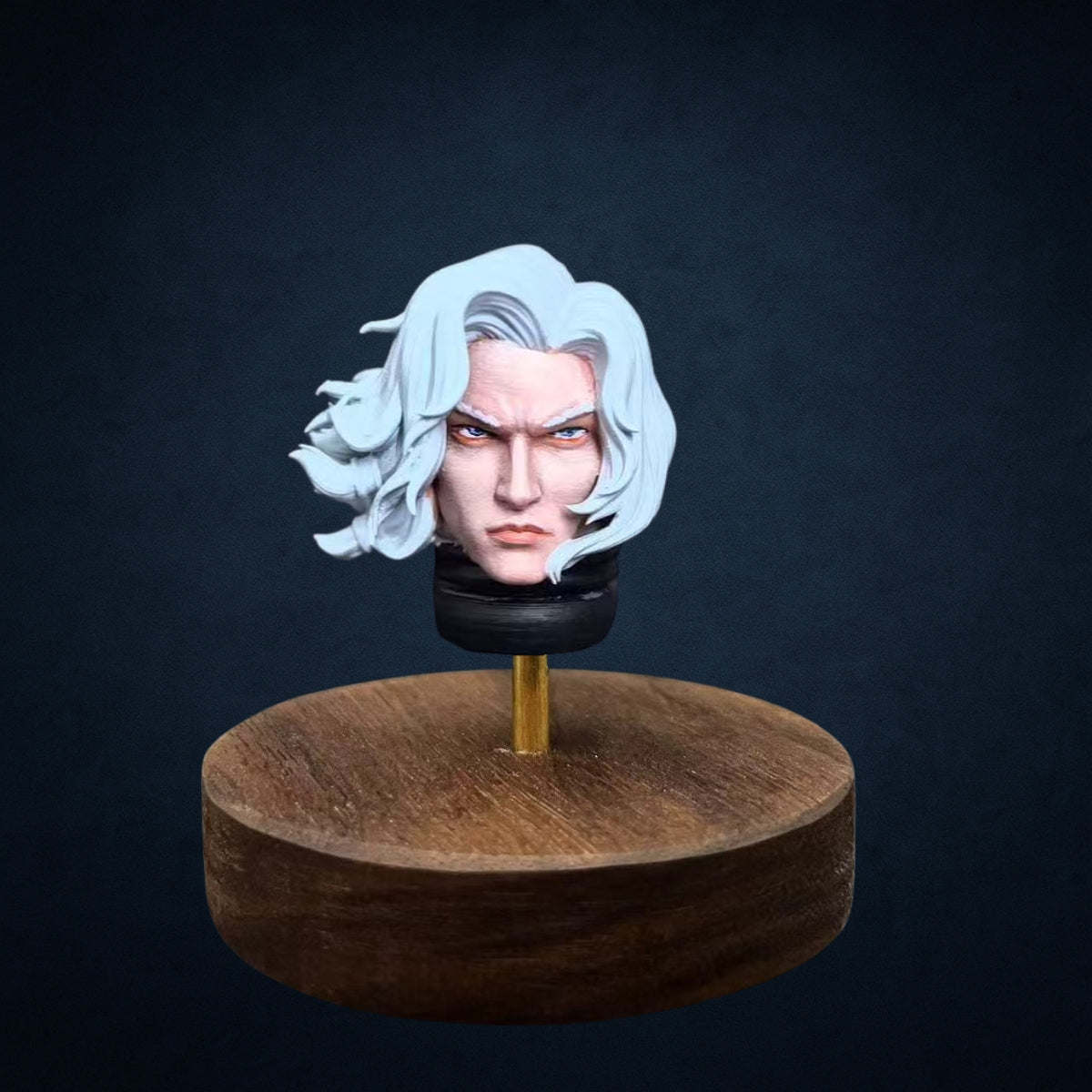 Blood Angels Sanguinor Head Sculpt (Blonde / White Hair) – Upgrade Part