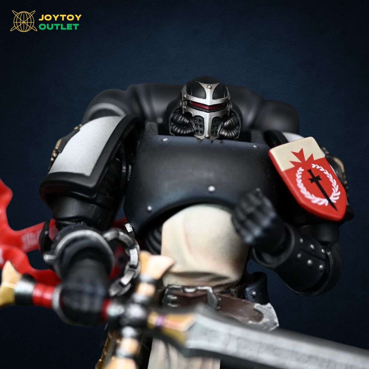 Black Templars Emperor’s Champion Style Helmet Head Sculpt – Upgrade Part