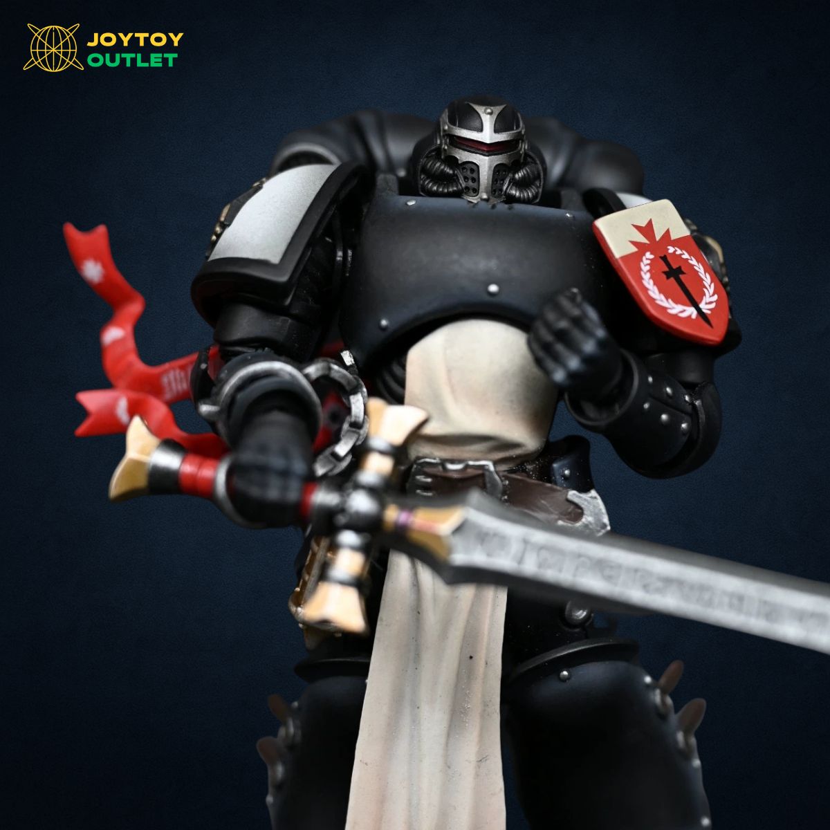 Black Templars Emperor’s Champion Style Helmet Head Sculpt – Upgrade Part