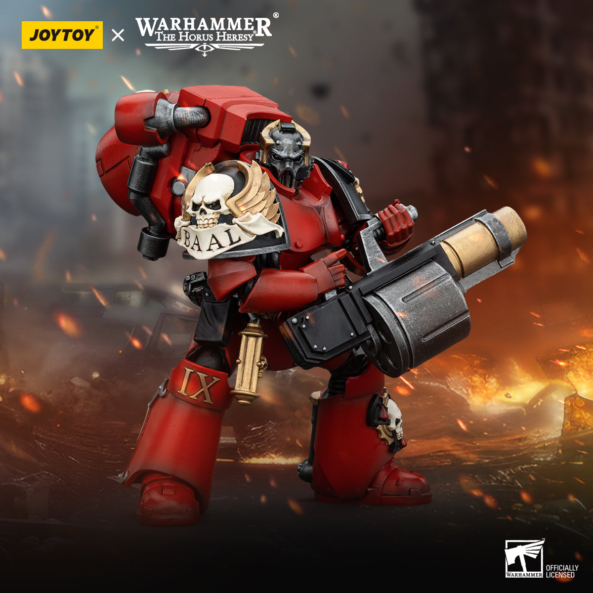JOYTOY Warhammer The Horus Heresy - Blood Angels Angel' Tears Squad Arch Erelim with Grenade Launcher