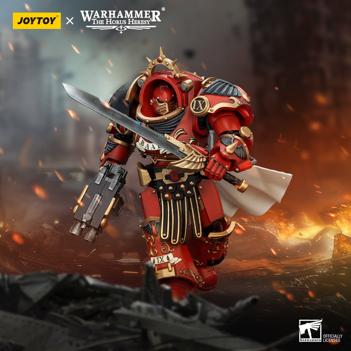 JOYTOY Warhammer The Horus Heresy - Blood Angels Praetor in Tartaros Terminator Armour