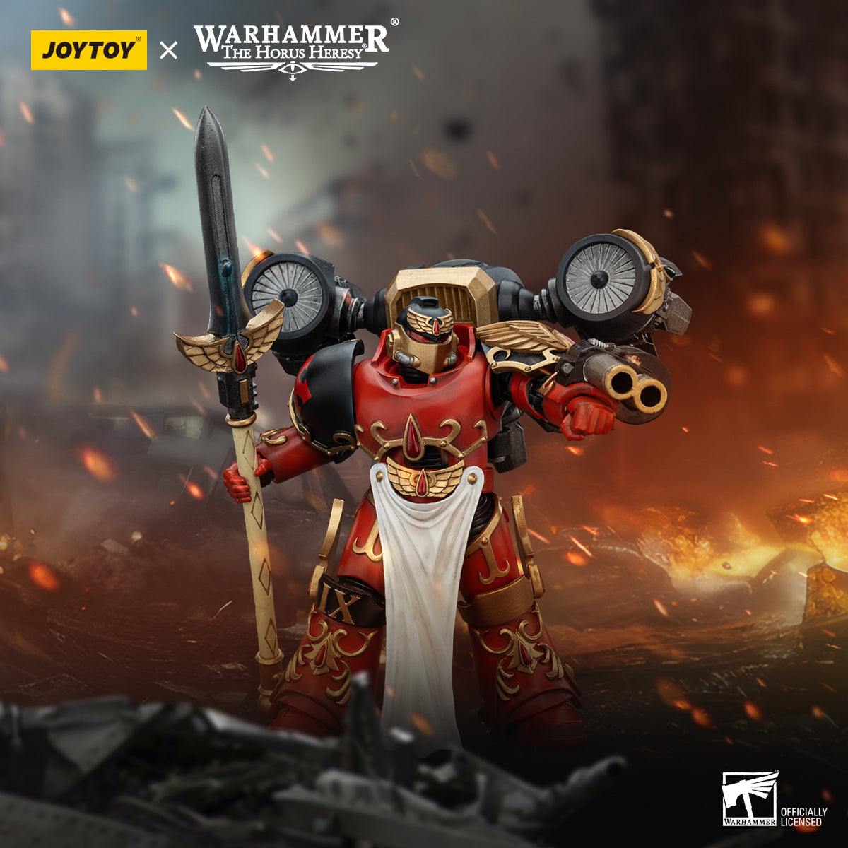 JOYTOY Warhammer The Horus Heresy - Blood Angels Dawnbreaker Cohort Dawnbreaker Champion