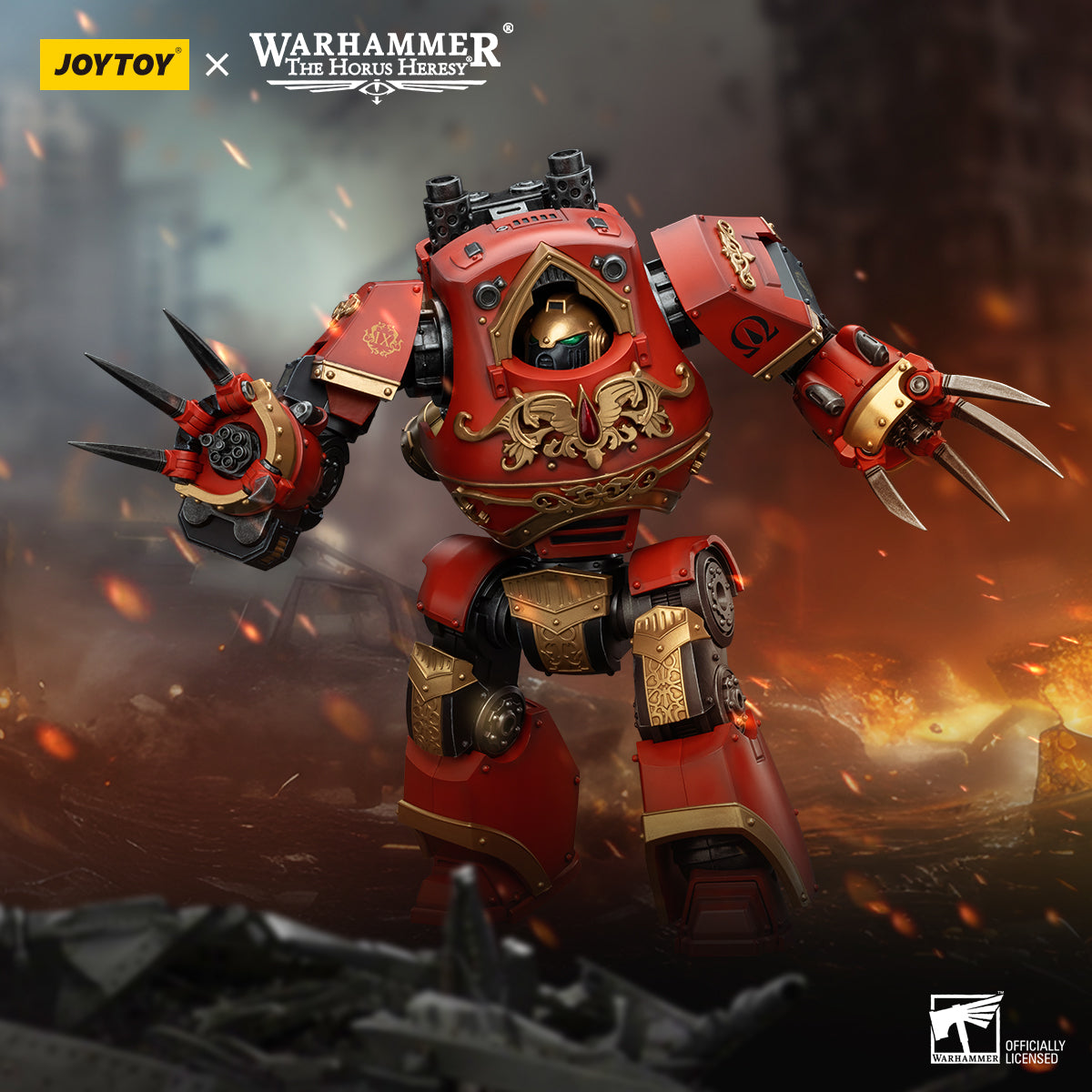 JOYTOY Warhammer The Horus Heresy - Blood Angels Contemptor Incaendius Dreadnought