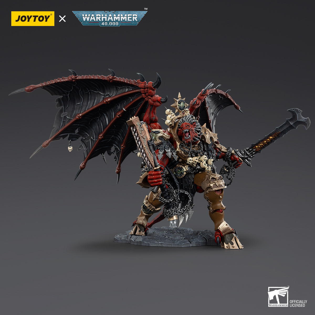 JOYTOY Warhammer 40,000 - World Eaters Angron Daemon Primarch of Khorne