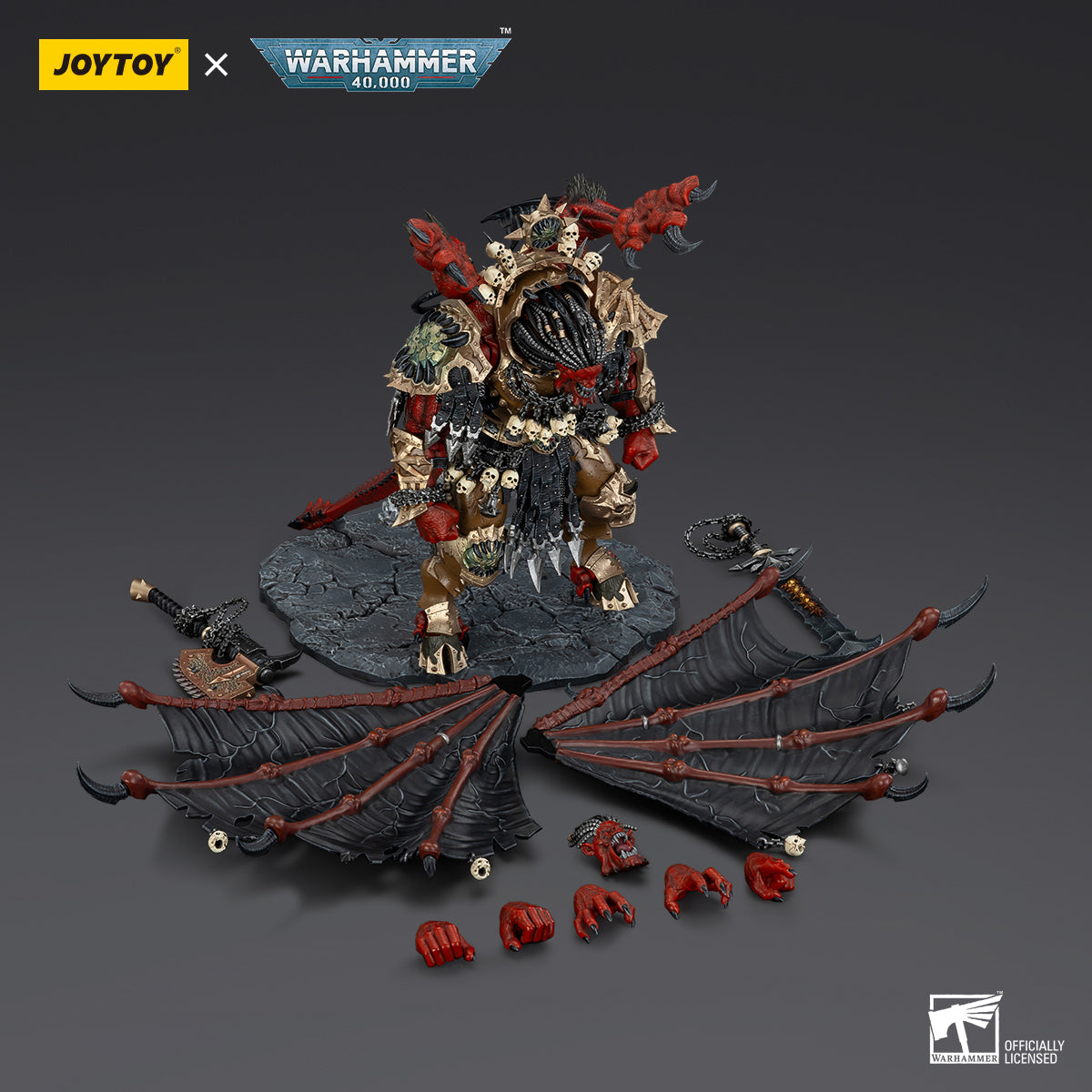 JOYTOY Warhammer 40,000 - World Eaters Angron Daemon Primarch of Khorne
