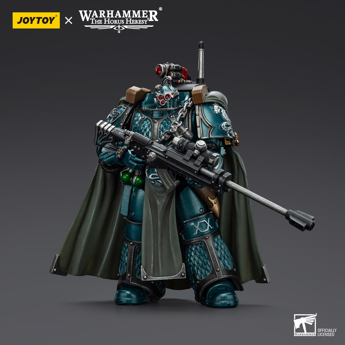 JOYTOY Warhammer The Horus Heresy - Alpha Legion Exodus 'The One Who is Many' with Sniper Rifle And Power Dagger