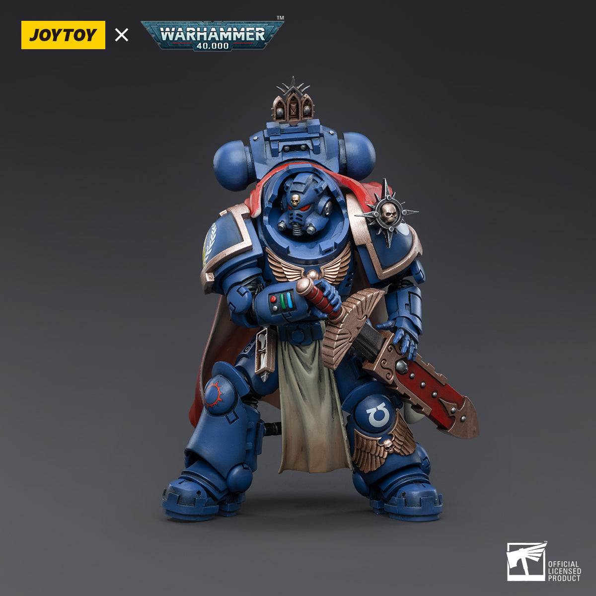 JOYTOY Warhammer 40,000 - Ultramarines Captain with Master crafted Heavy Bolt rifle