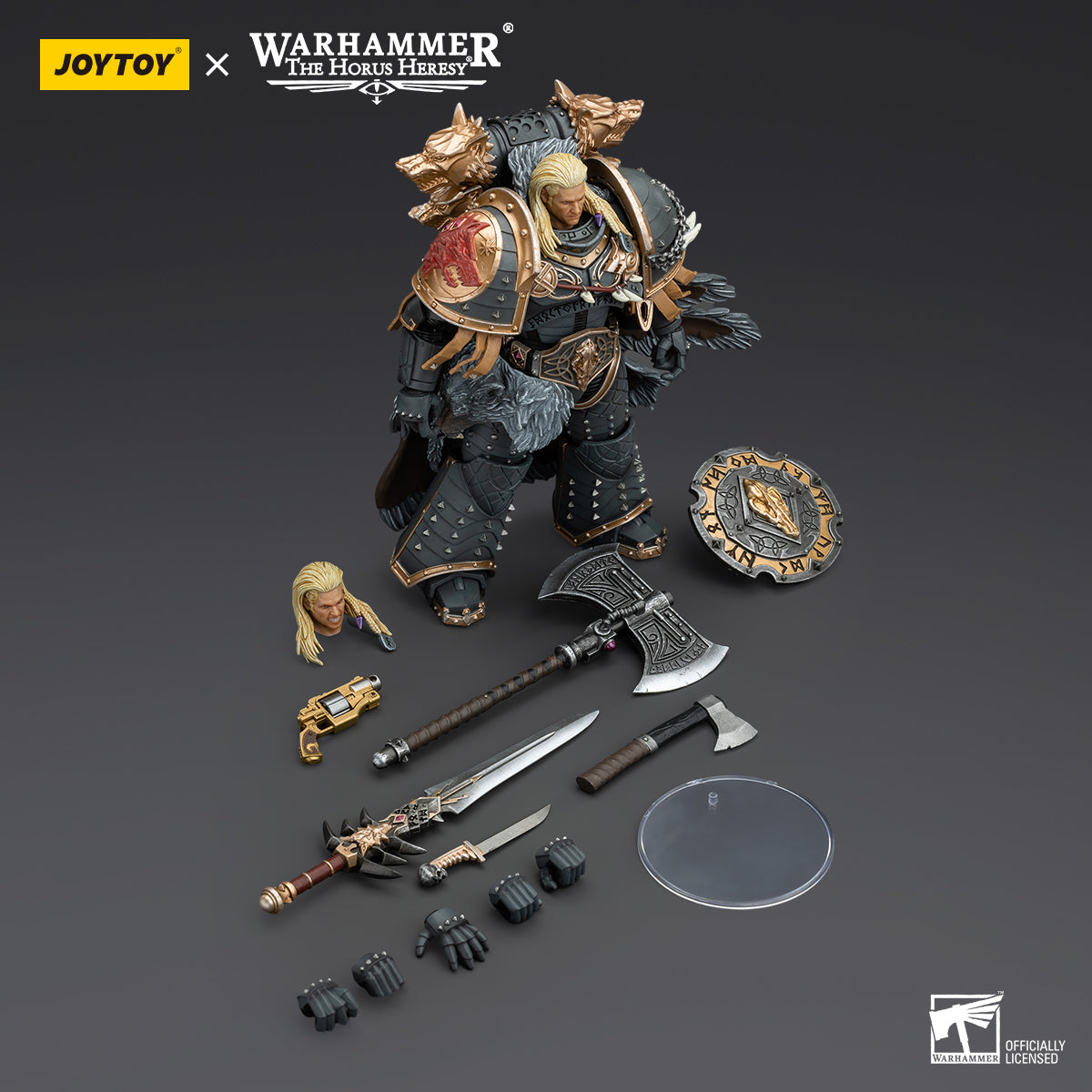JOYTOY Warhammer The Horus Heresy - Space Wolves Leman Russ, Primarch of the VIth Legion
