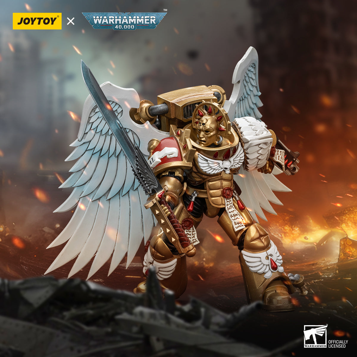 JOYTOY Warhammer 40,000 - Blood Angels Sanguinary Guard #1 with Encarmine Sword