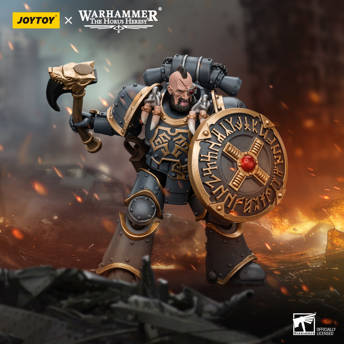 JOYTOY Warhammer The Horus Heresy - Space Wolves Grey Slayer Pack Huscarl