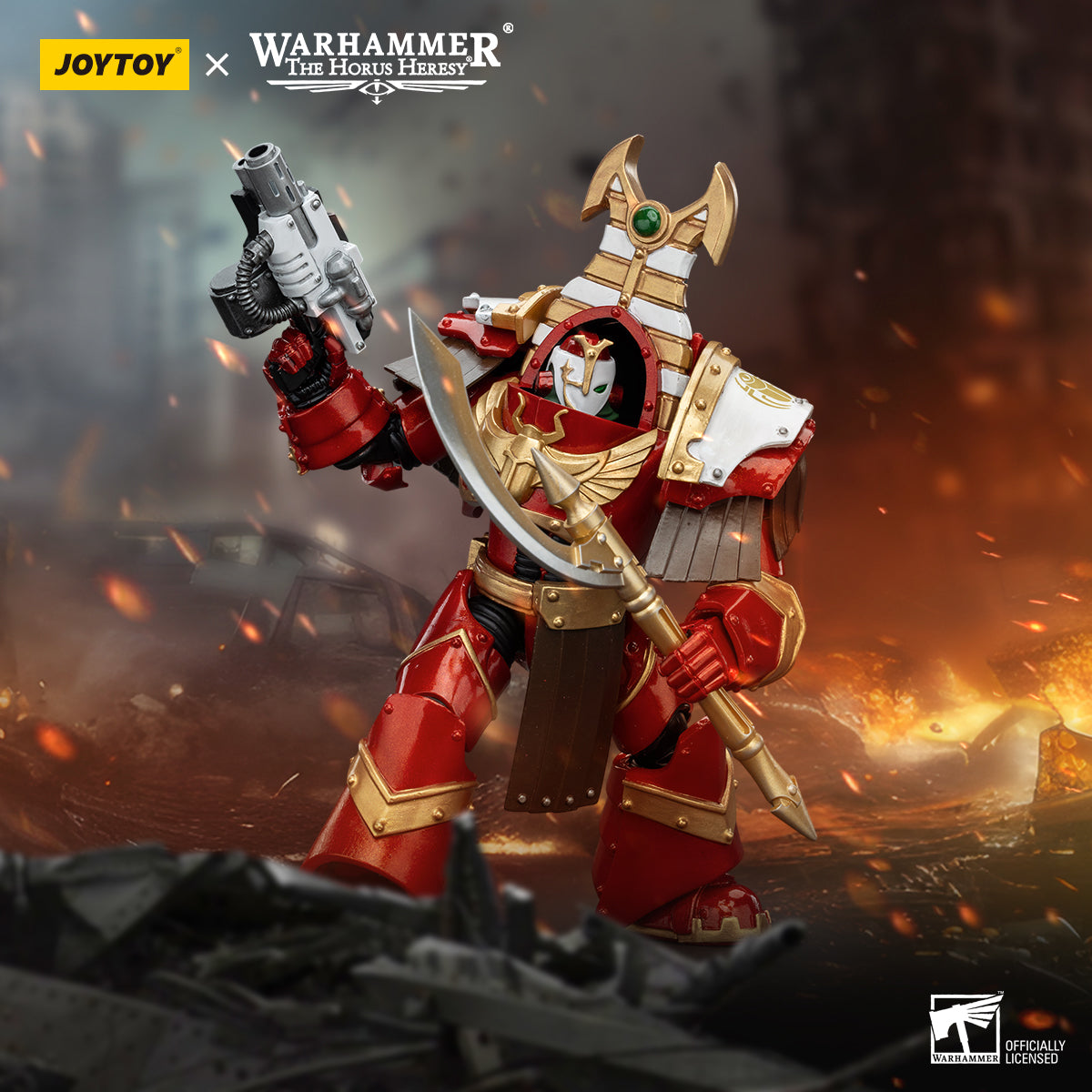 JOYTOY Warhammer The Horus Heresy - Thousand Sons Sekhmet Terminator Cabal Sekhmet With Combi Melta And Achea Force Weapon
