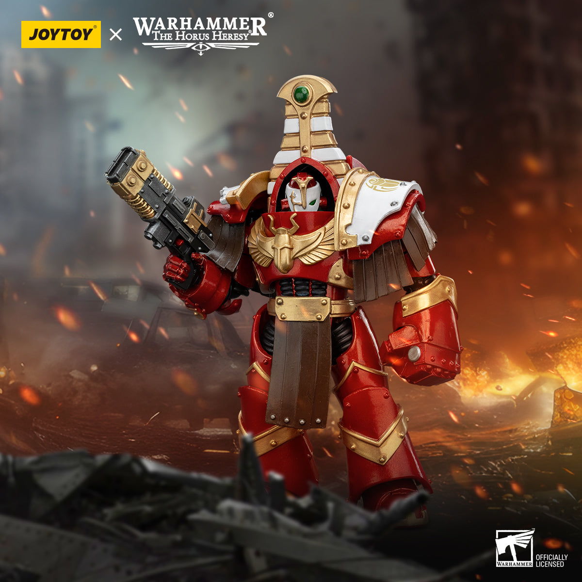 JOYTOY Warhammer The Horus Heresy - Thousand Sons Sekhmet Volkite Charger And Power Fist