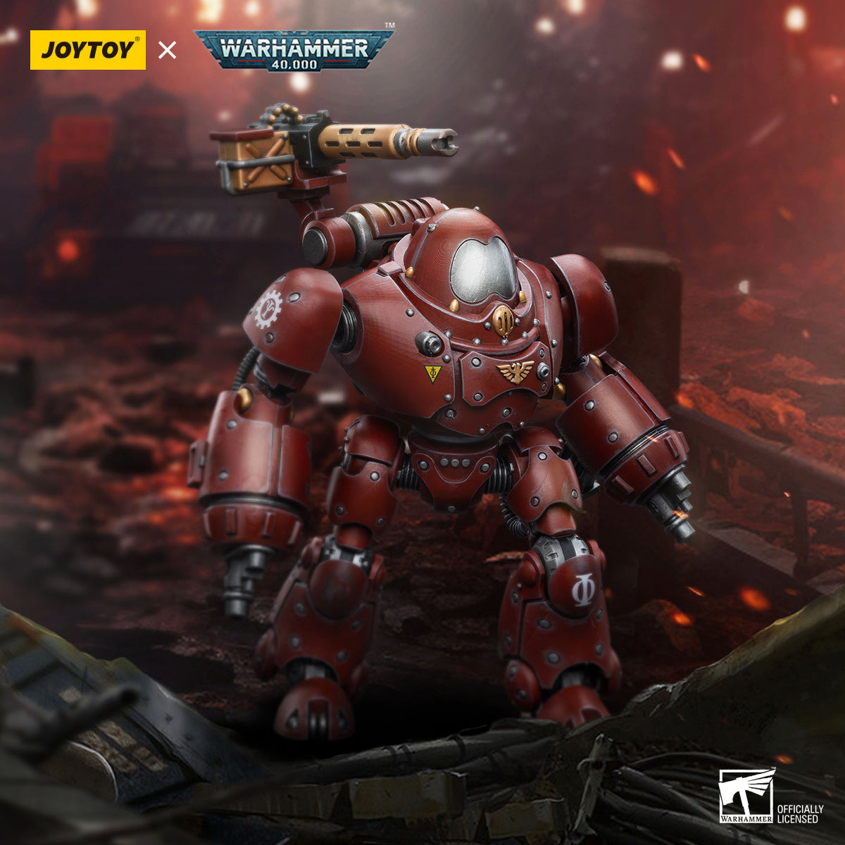 JOYTOY Warhammer 40,000 - Adeptus Mechanicus Kastelan Robot with Heavy Phosphor Blaster