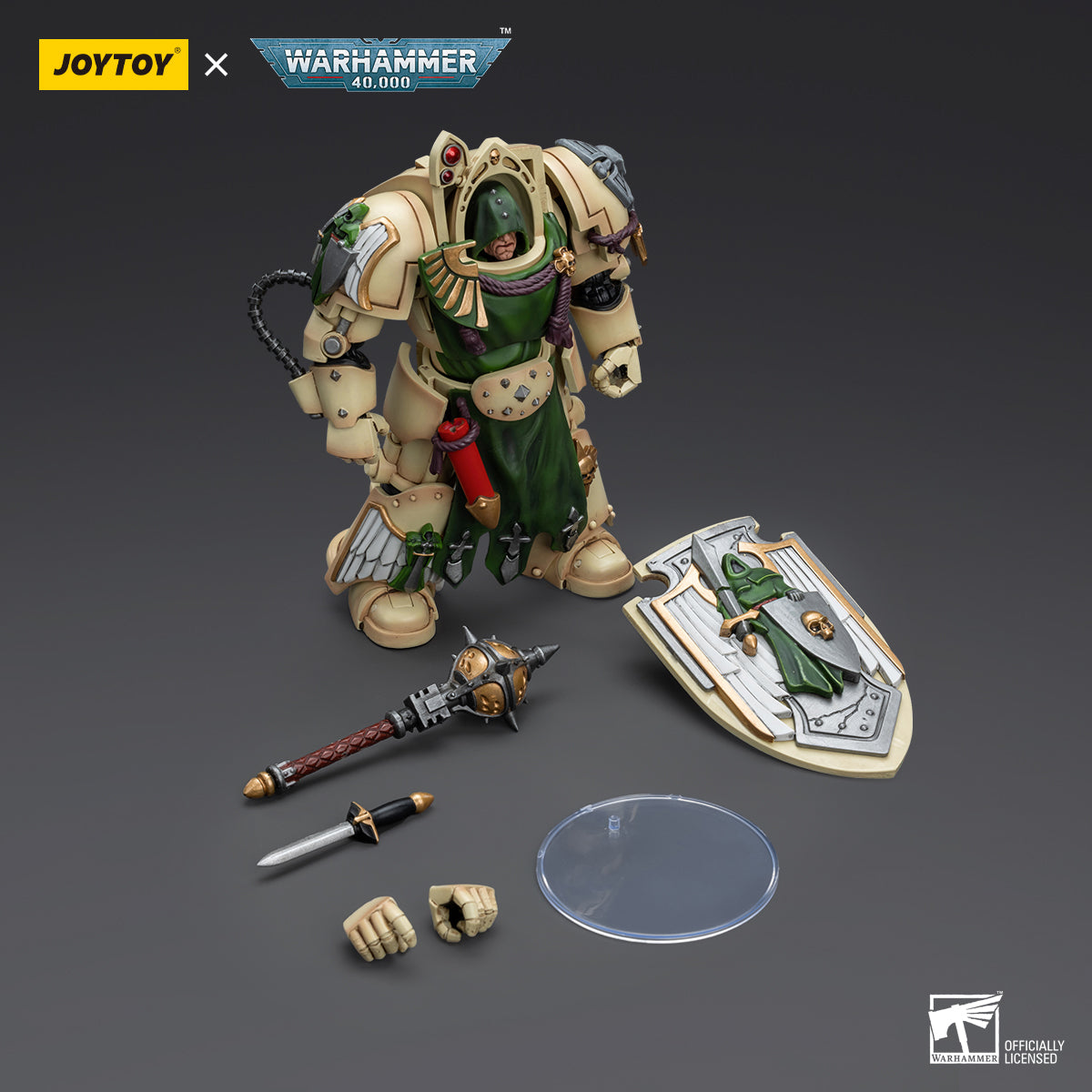 JOYTOY Warhammer 40,000 - Dark Angels Deathwing Knight Legionary #1 with Mace of Absolution