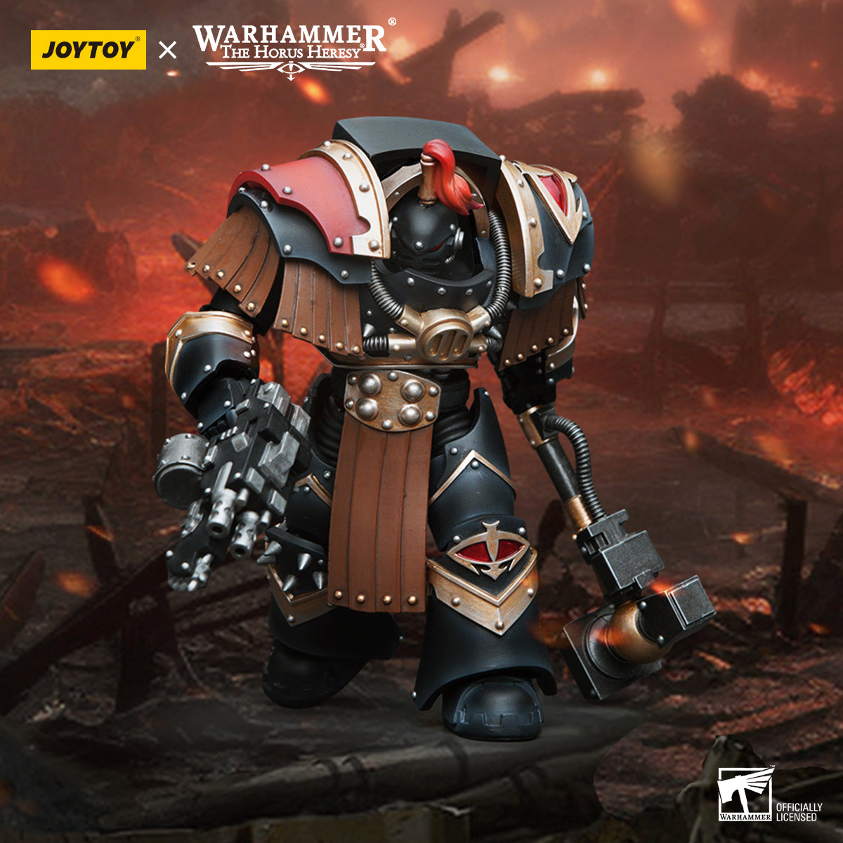 JOYTOY Warhammer The Horus Heresy - Sons of Horus Justaerin Terminator Squad Justaerin with Thunder Hammer