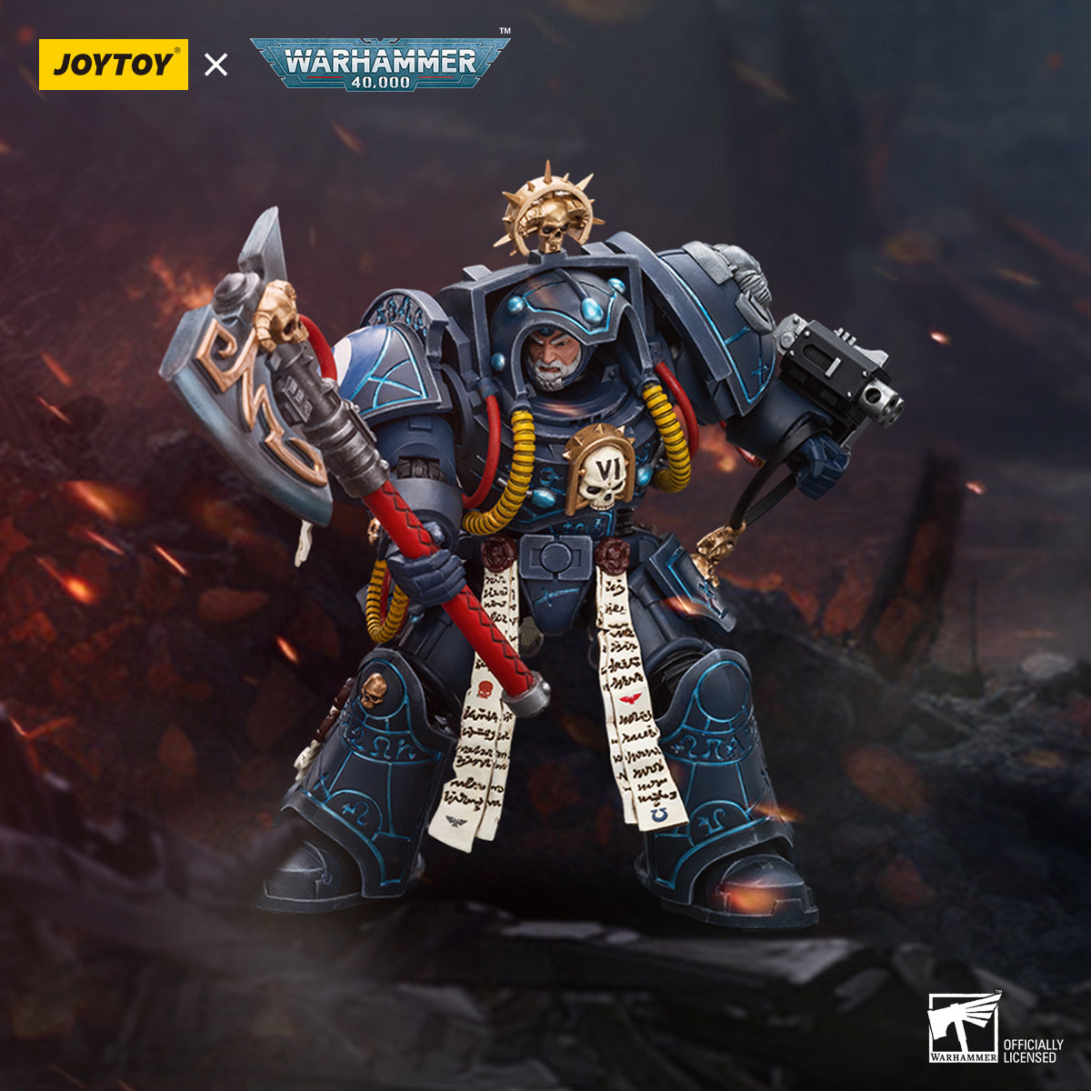 JOYTOY Warhammer 40,000 - Ultramarines Librarian in Terminator Armour