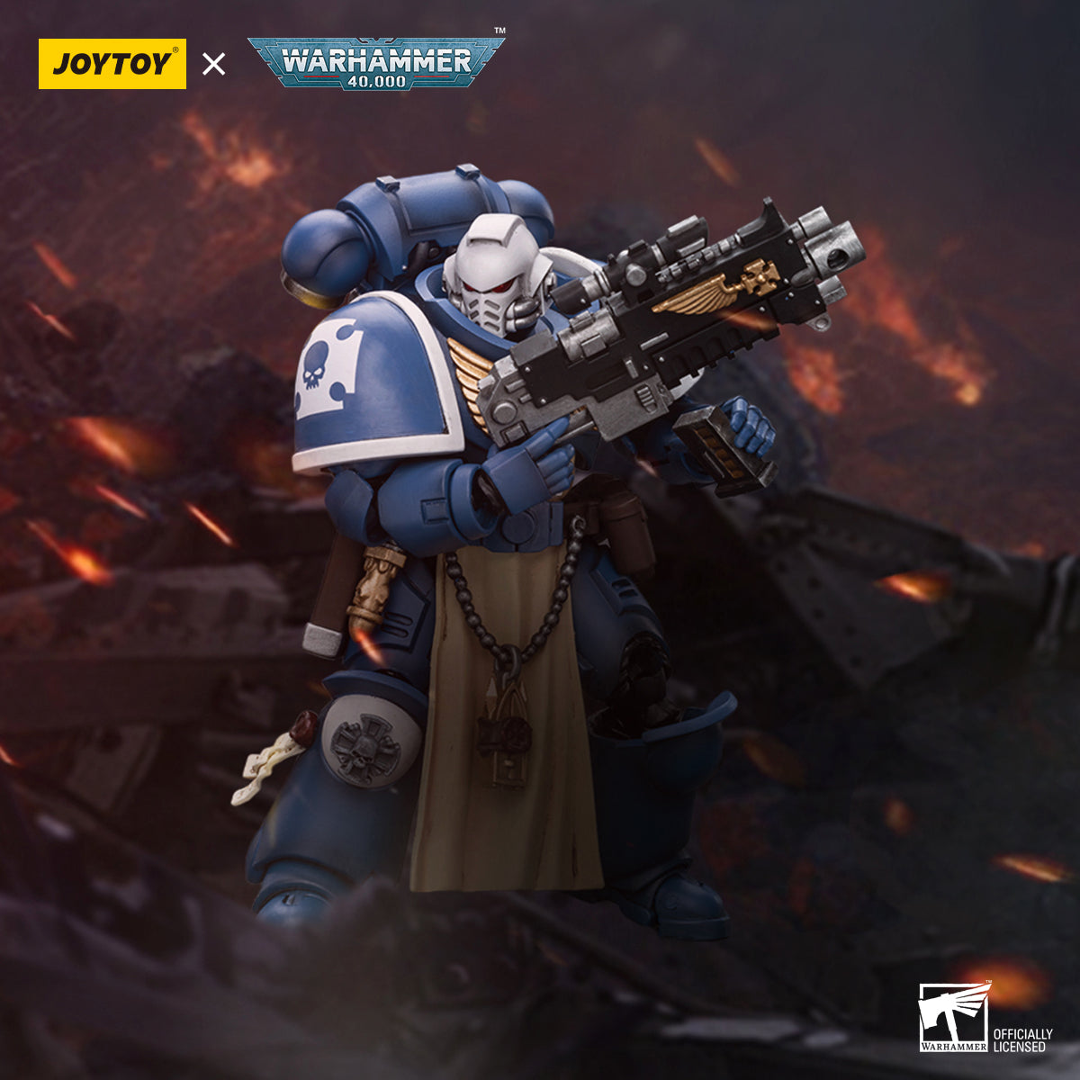 JOYTOY Warhammer 40,000 - Ultramarines Sternguard Veteran with Bolt Rifle