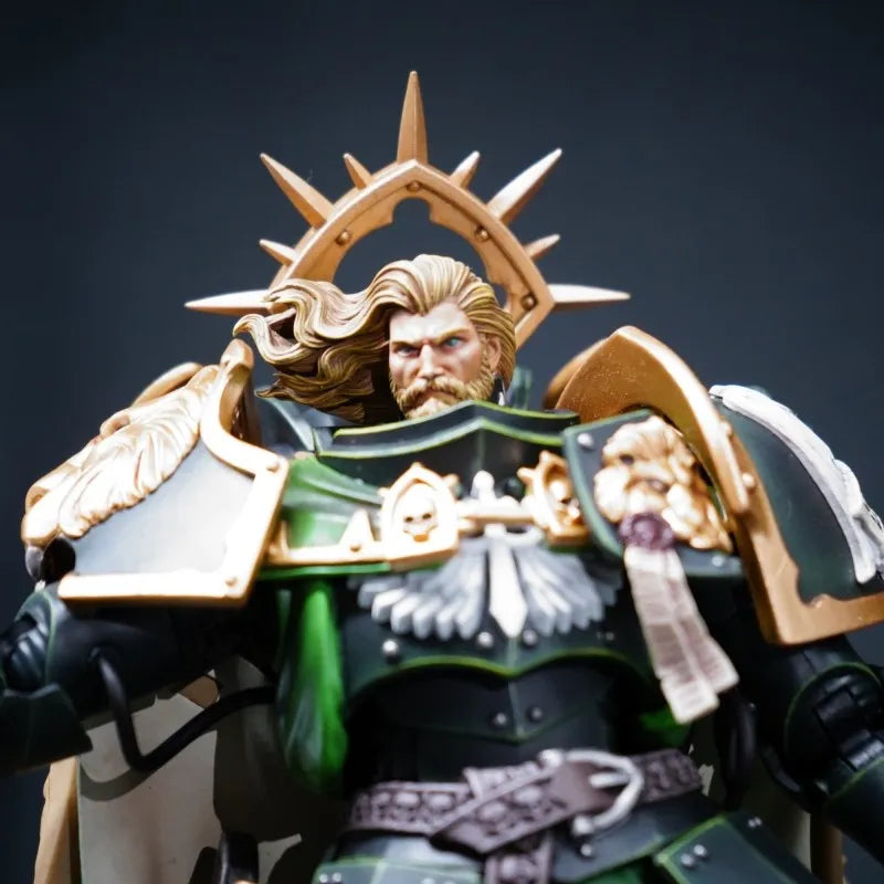 Dark Angels Primarch Lion El’Jonson Long Hair Bare Head Sculpt – Upgrade Part