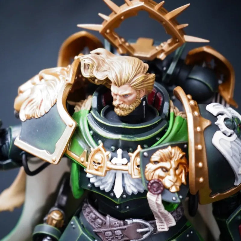Dark Angels Primarch Lion El’Jonson Long Hair Bare Head Sculpt – Upgrade Part