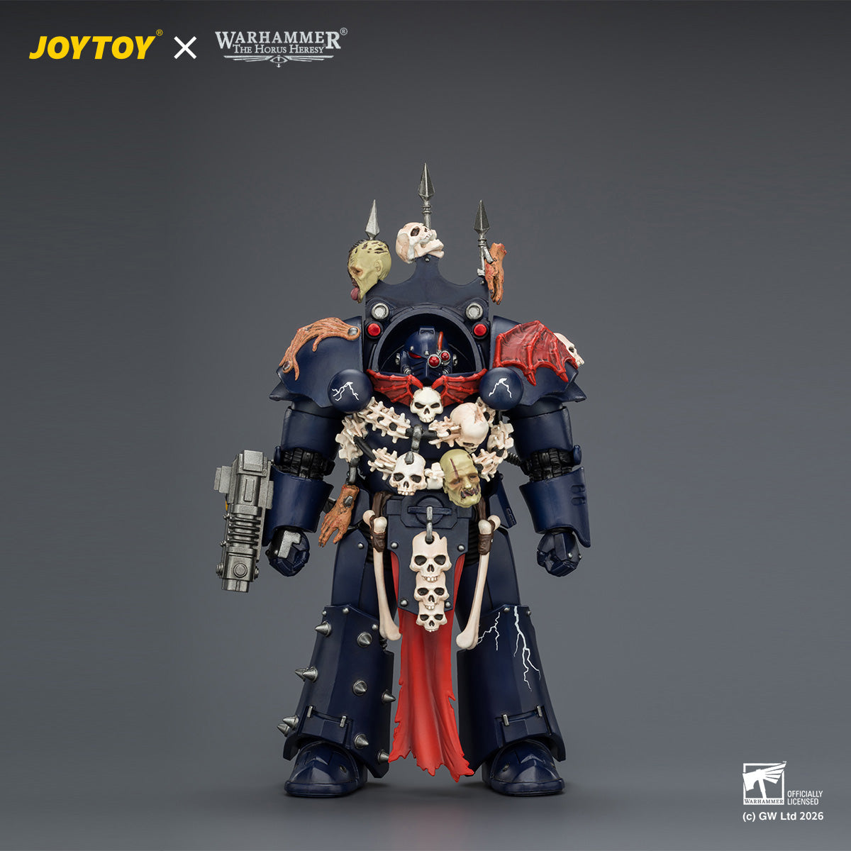 JoyToy Warhammer 40k The Horus Heresy Night Lords Legion Praetor in Tartaros Terminator Armour 1/18 scale figure.