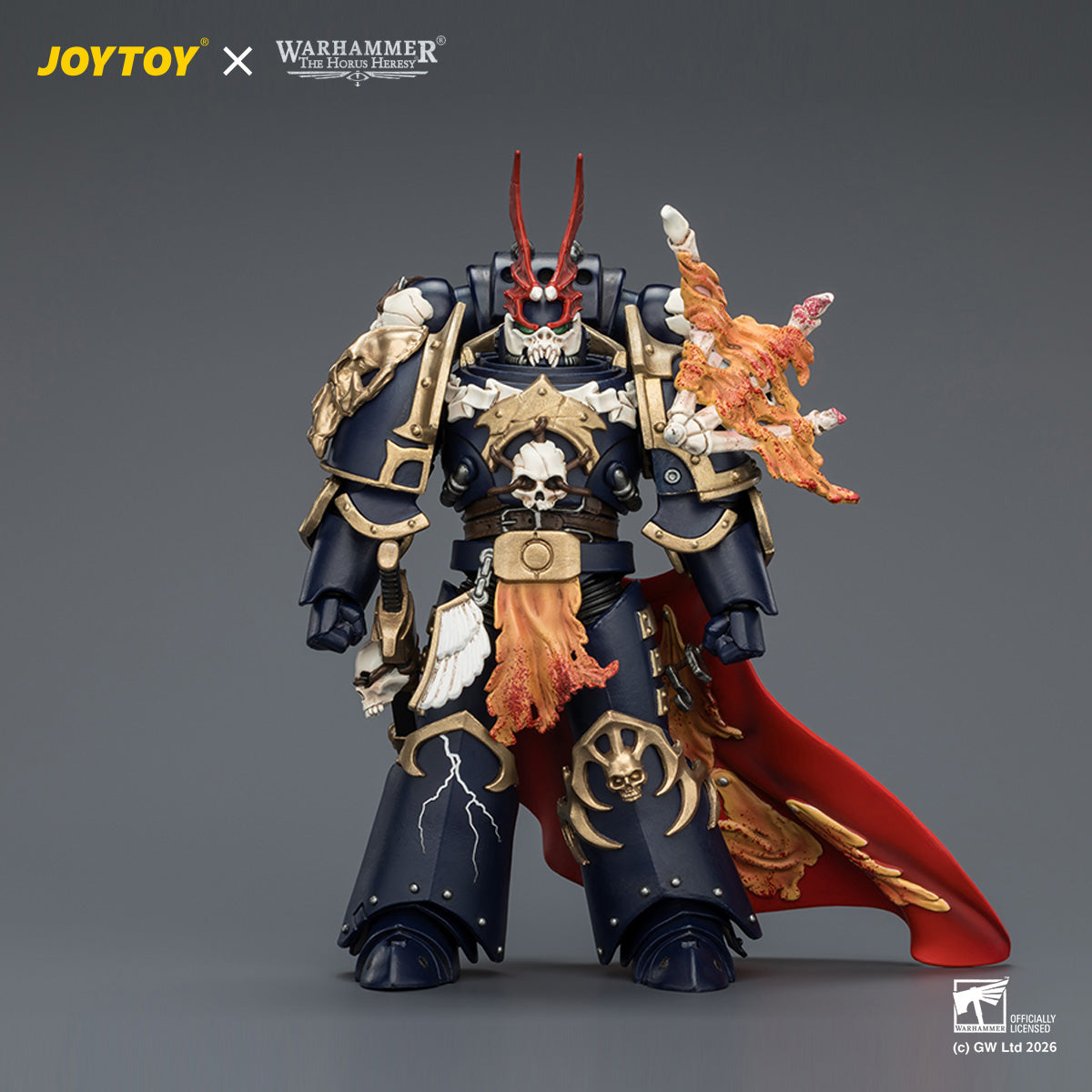 JoyToy Warhammer 40k The Horus Heresy Night Lords Sevatar First Captain 1/18 scale action figure.