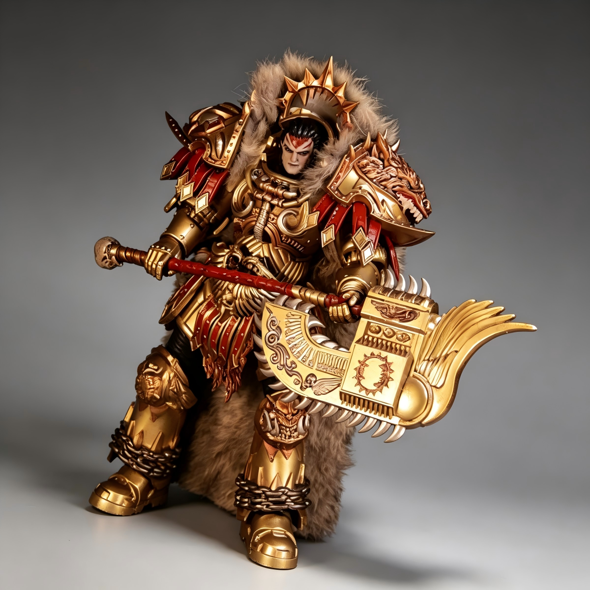 World Eaters Primarch Angron Pre-Daemonhood 30K Horus Heresy 1/18 Scale Custom Action Figure