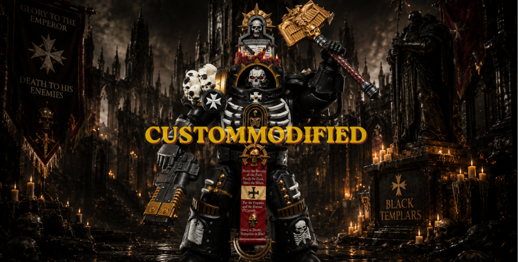 Fire of the Eternal Crusade: The Art Behind Our Custom Repaint Black Templars Terminator Chaplain