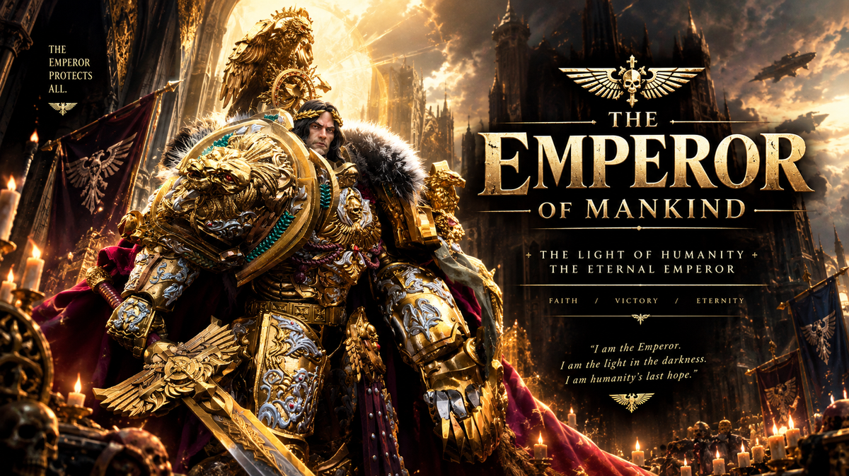 Custom 11-Inch  God-Emperor of Mankind Action Figure
