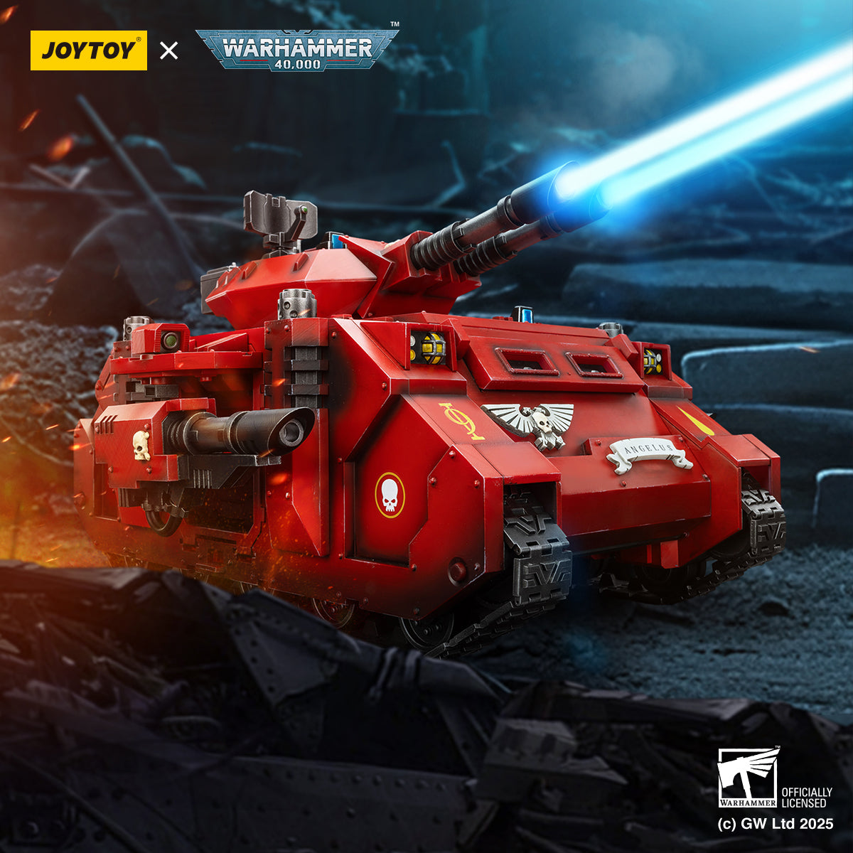 JOYTOY Warhammer 40,000 - Blood Angels Predator Annihilator with Twin Lascannons