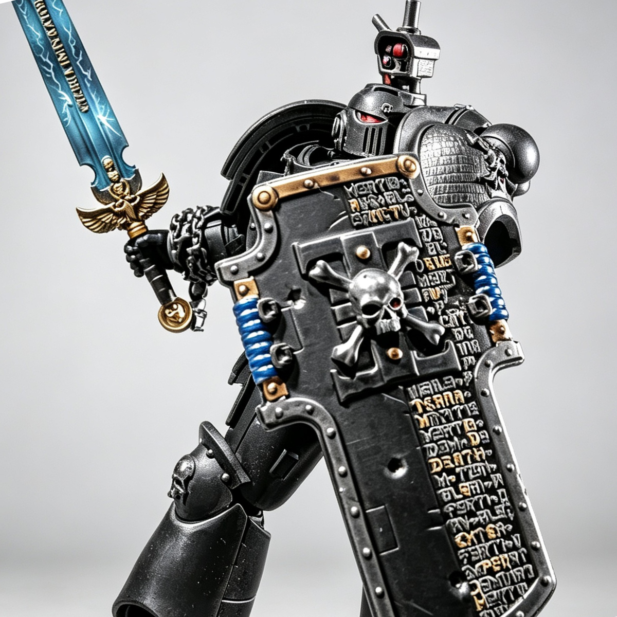 Black Templars Deathwatch Veteran with Storm Shield – Custom Repaint