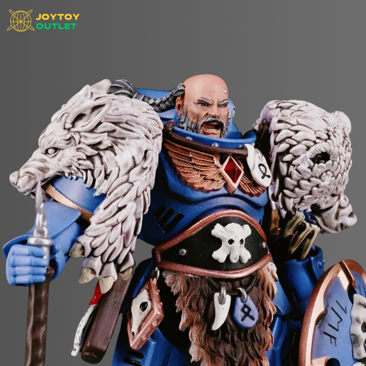 Space Wolves Wolf Pelt Shoulder Pads – Upgrade Part