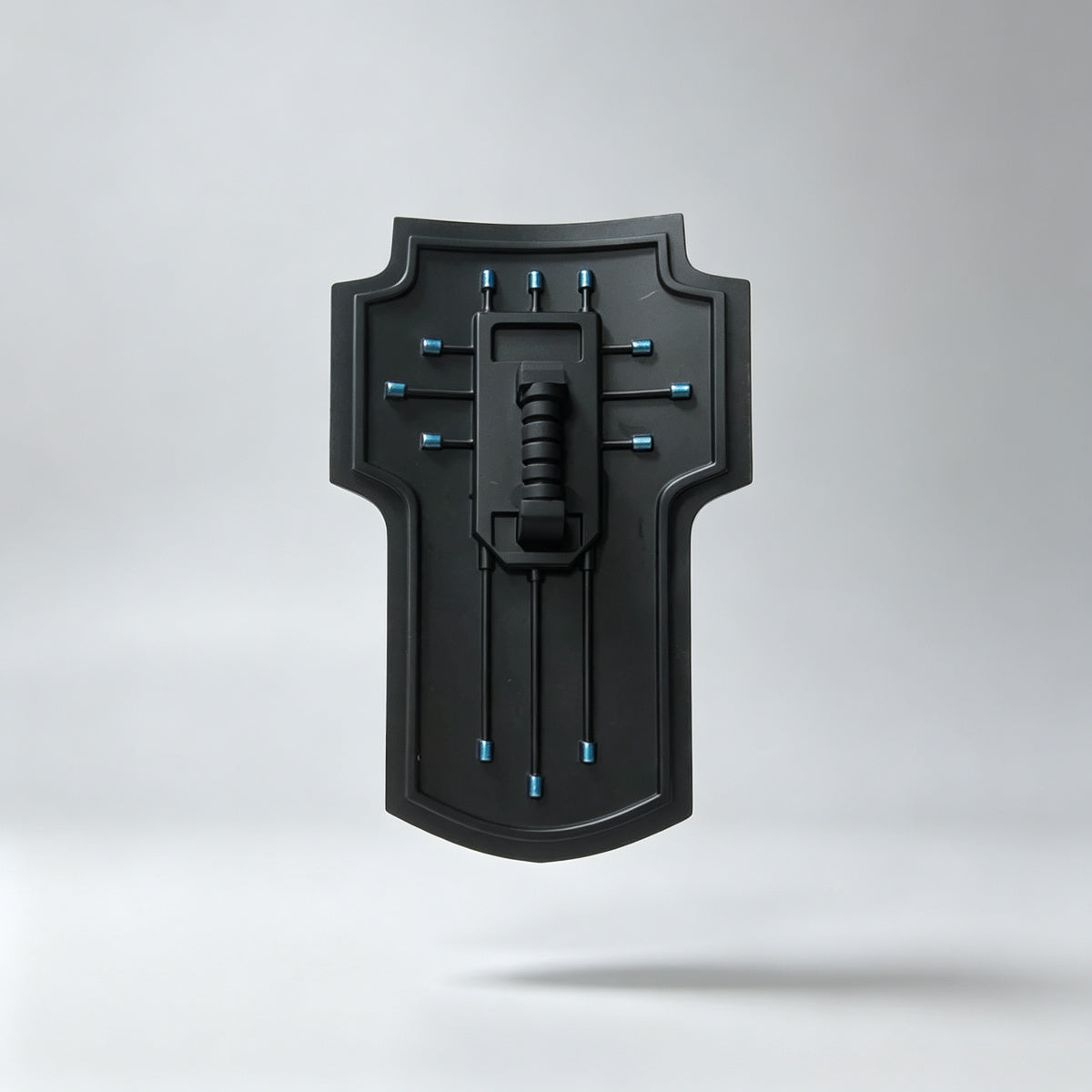 Custom Deathwatch Black Templars Shield - Inscribed Sword & Skulls