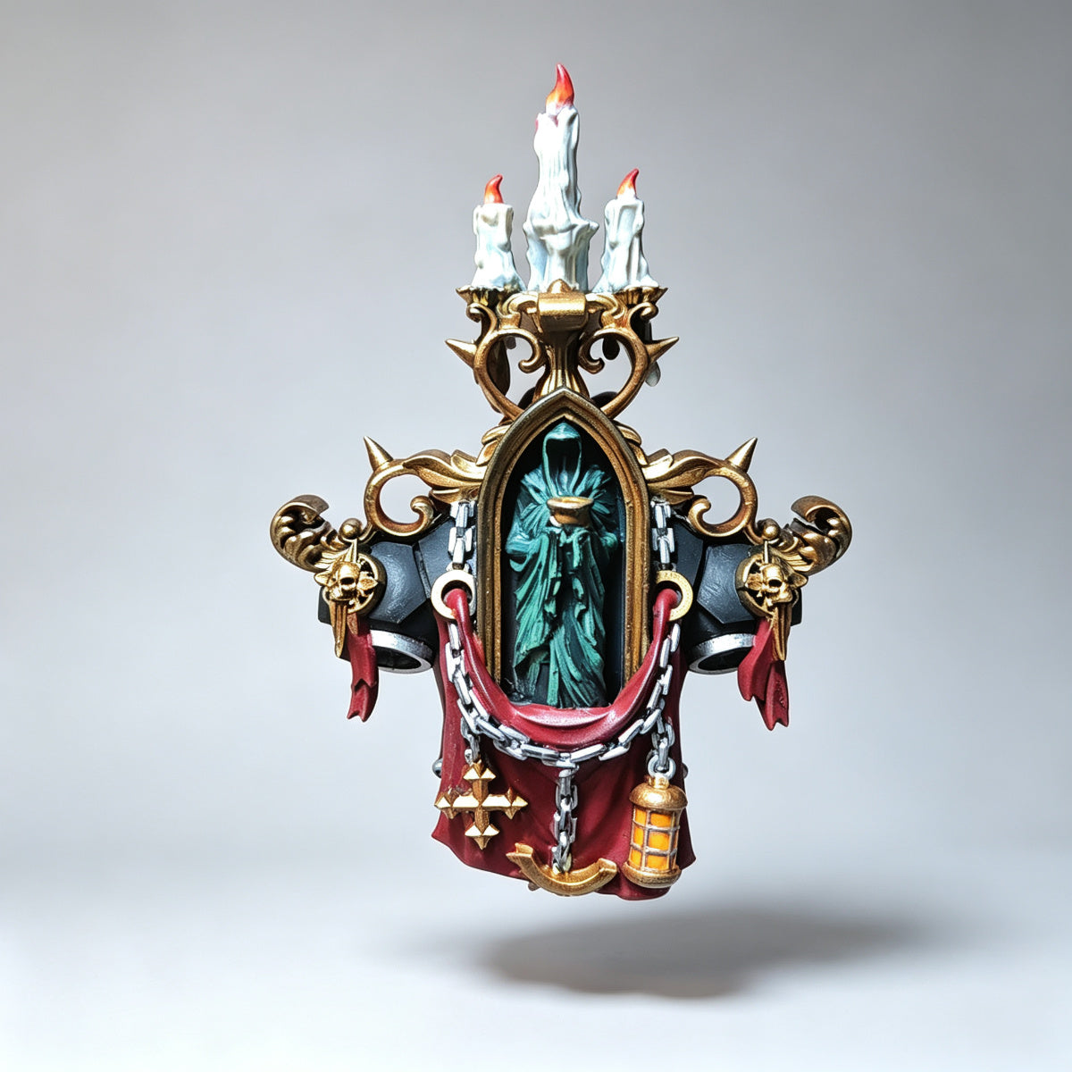 Custom Space Marine Backpack - Relic Candle Shrine & Statue