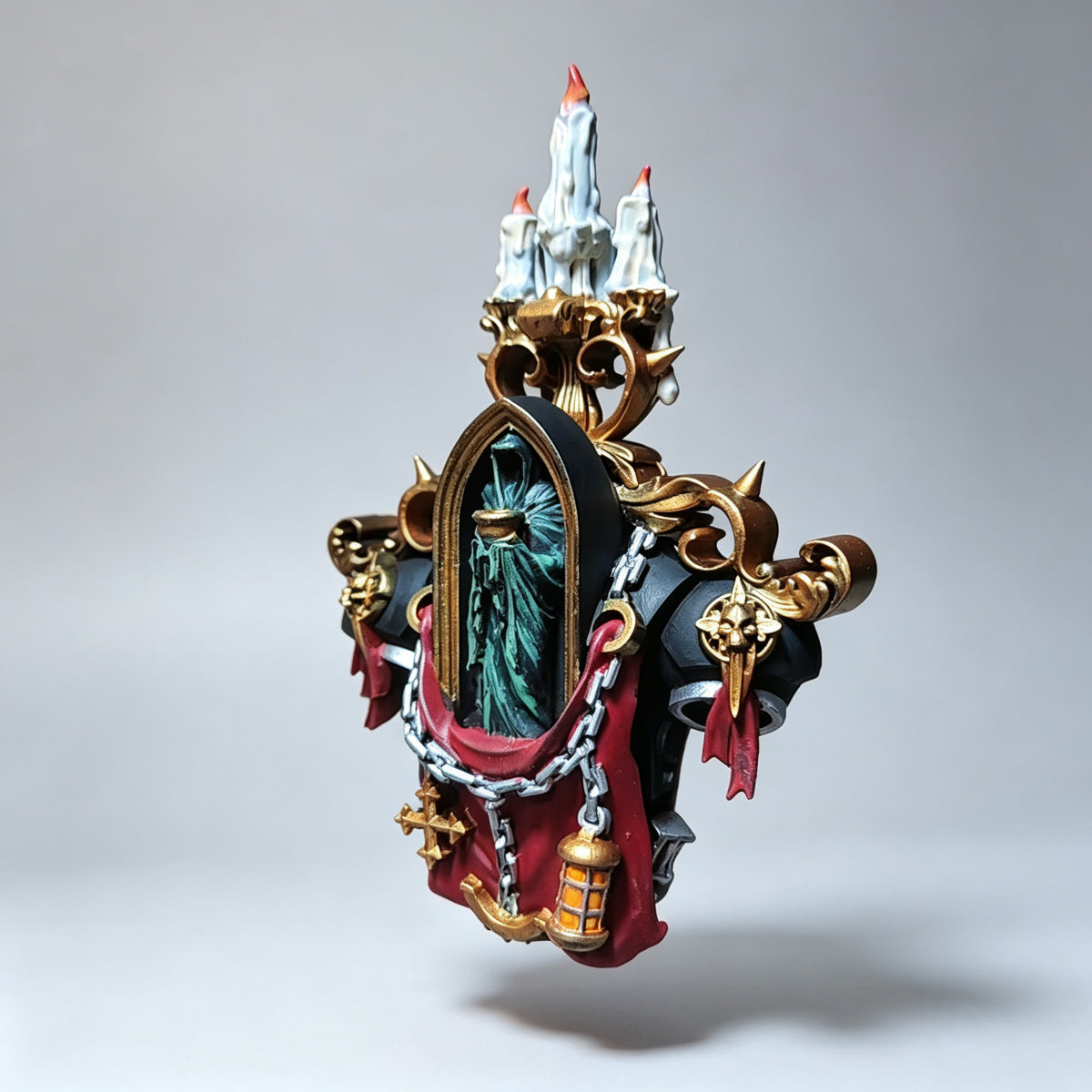 Custom Space Marine Backpack - Relic Candle Shrine & Statue