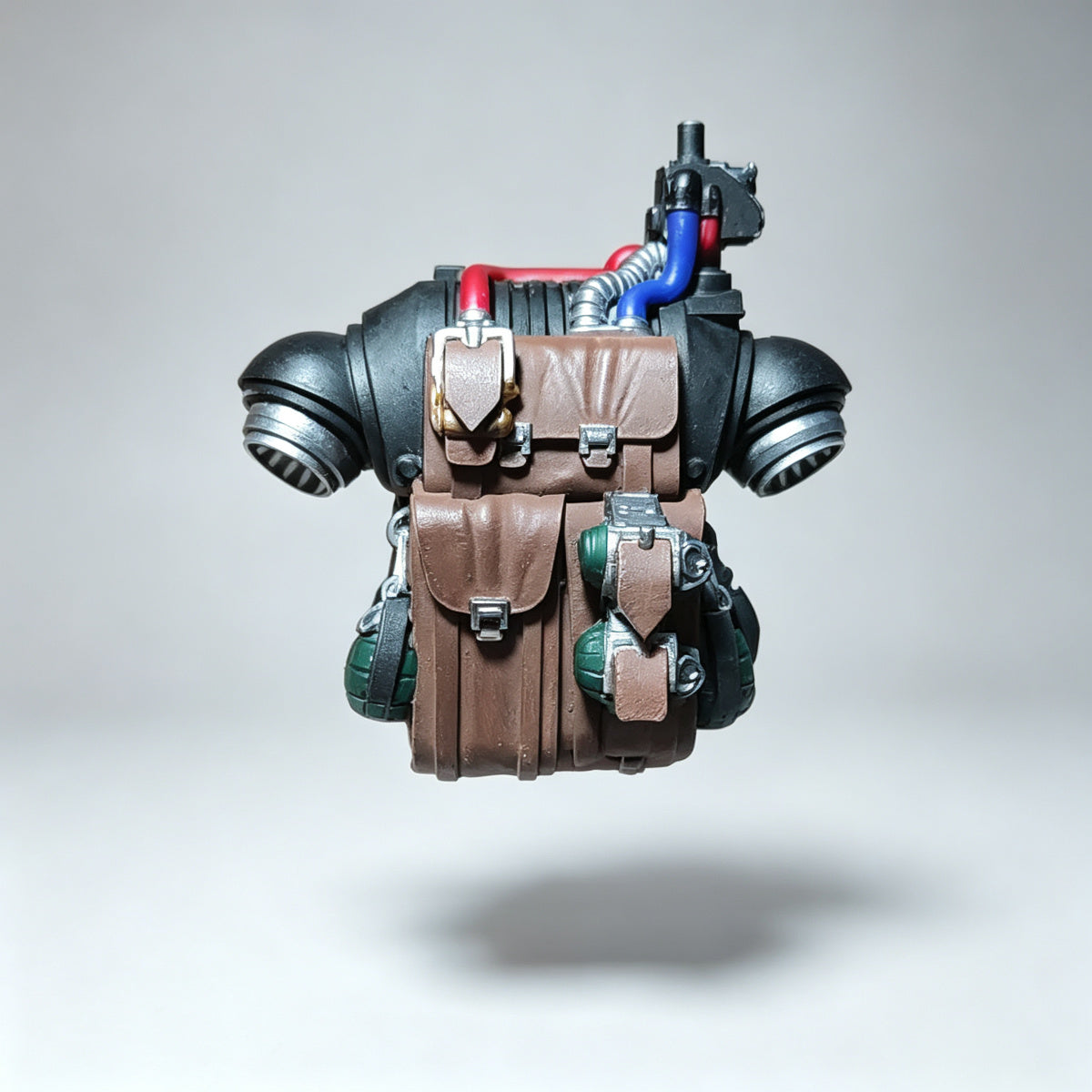 Custom Deathwatch Backpack - Leather Pouches & Grenades