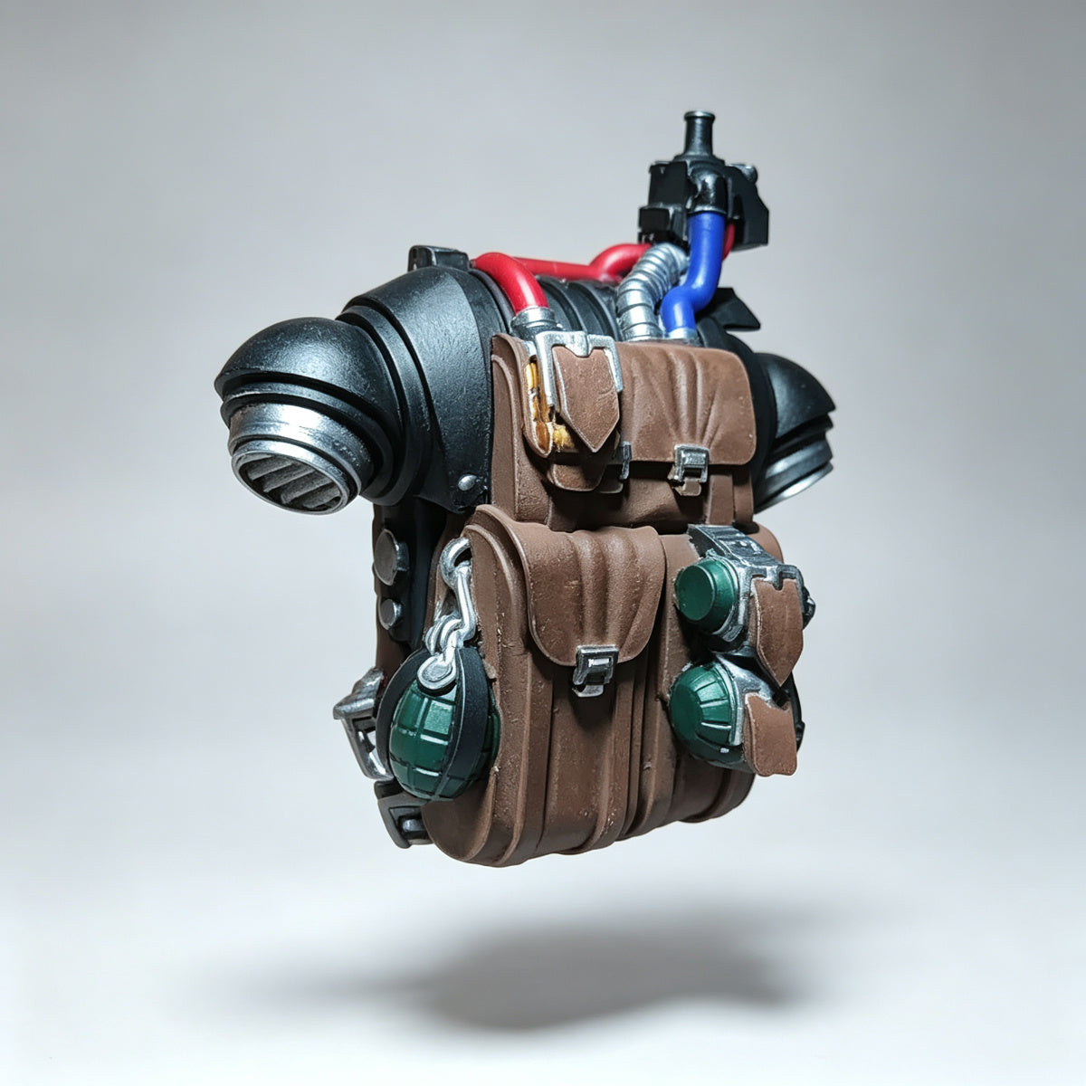 Custom Deathwatch Backpack - Leather Pouches & Grenades