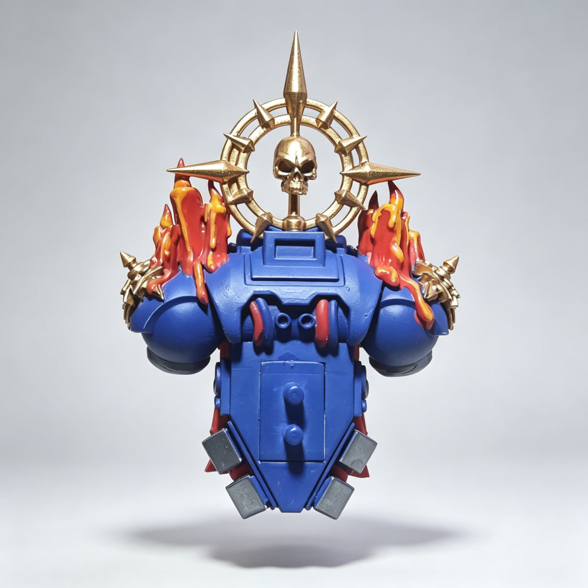 Custom Ultramarines Backpack - Iron Halo & Burning Candles