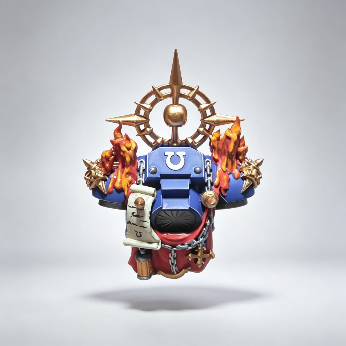Custom Ultramarines Backpack - Iron Halo & Burning Candles