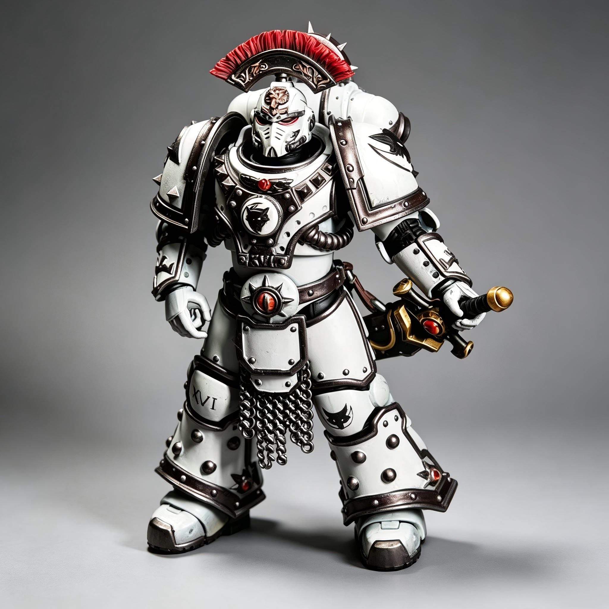 The Lunar Wolf Captain of the XVIth Legion – Premium Custom Painted Figure