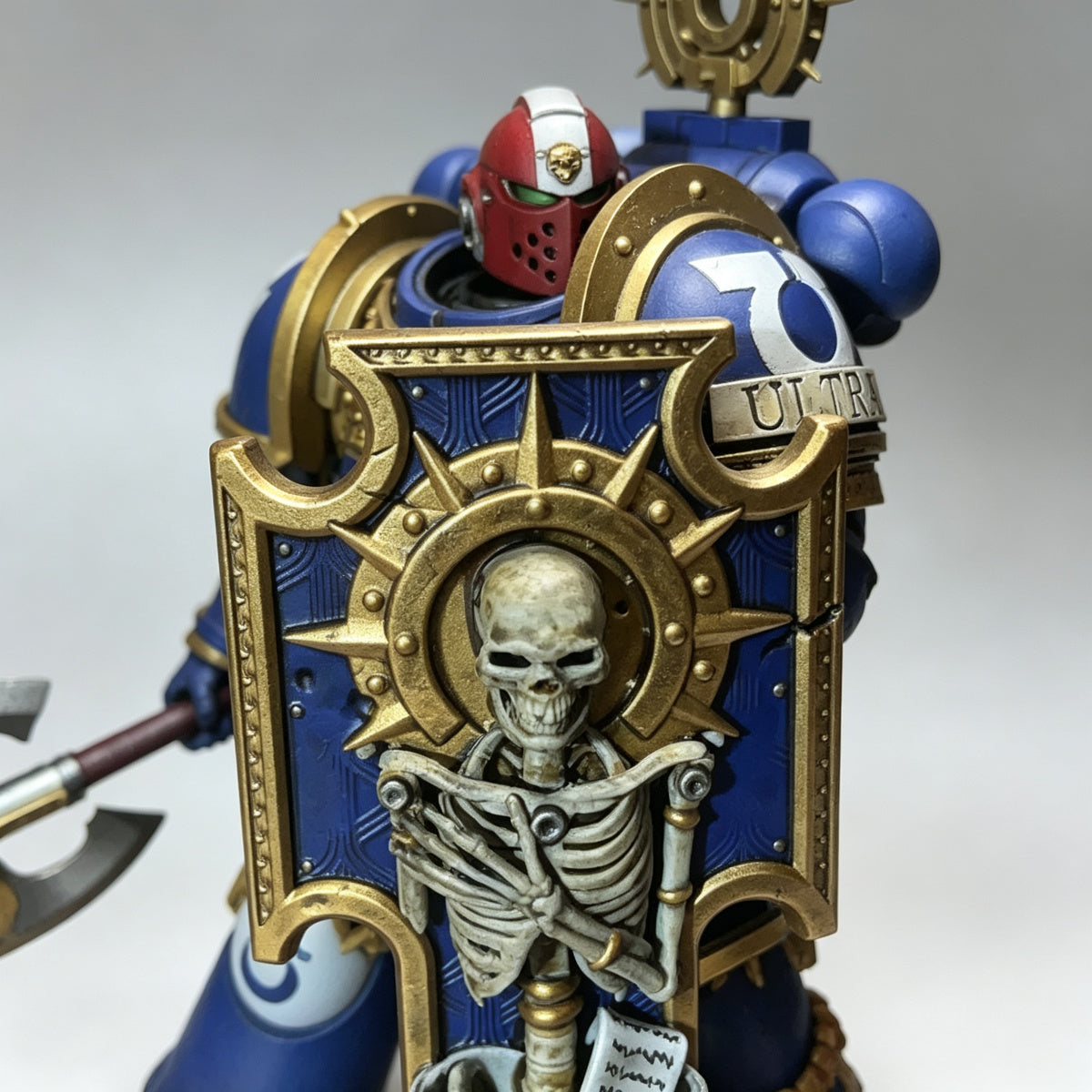 Custom Space Marine 2 Bulwark Relic Shield - Skeleton & Iron Halo
