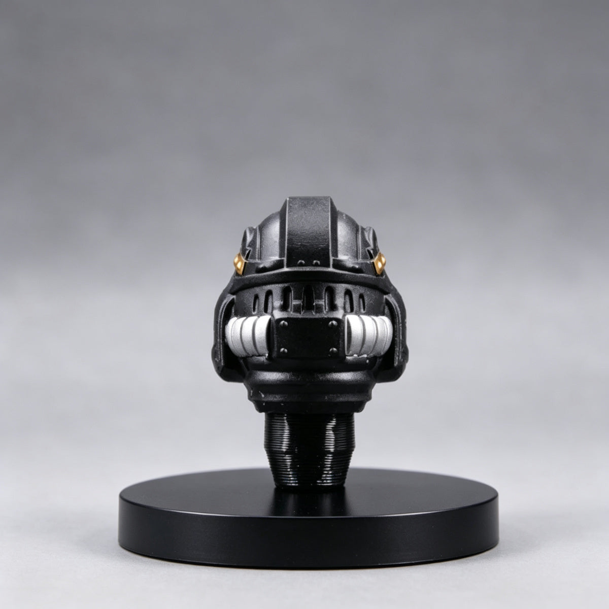 Custom Black Templars Helmet - Gold Skull & Red Cross