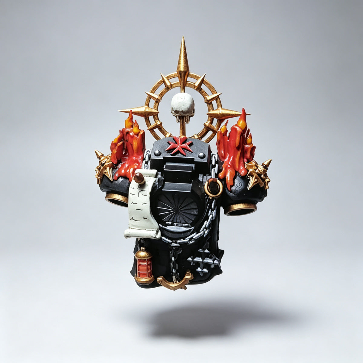 Custom Black Templars Backpack - Iron Halo & Melting Candles
