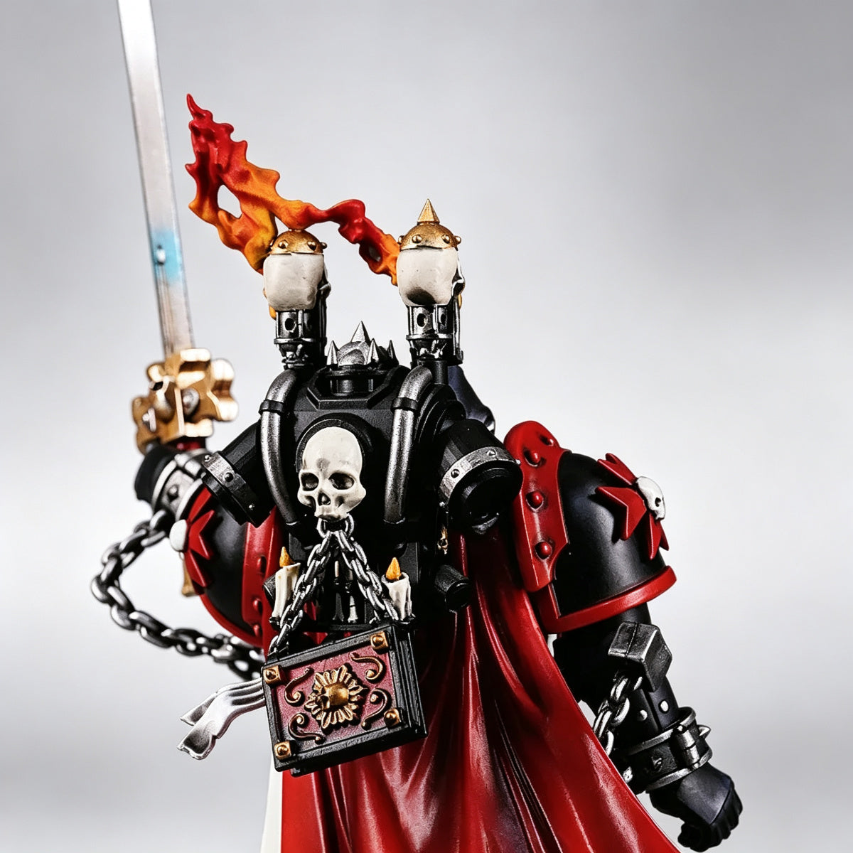 Custom Black Templars Power Pack - Flaming Torch & Relic Tome