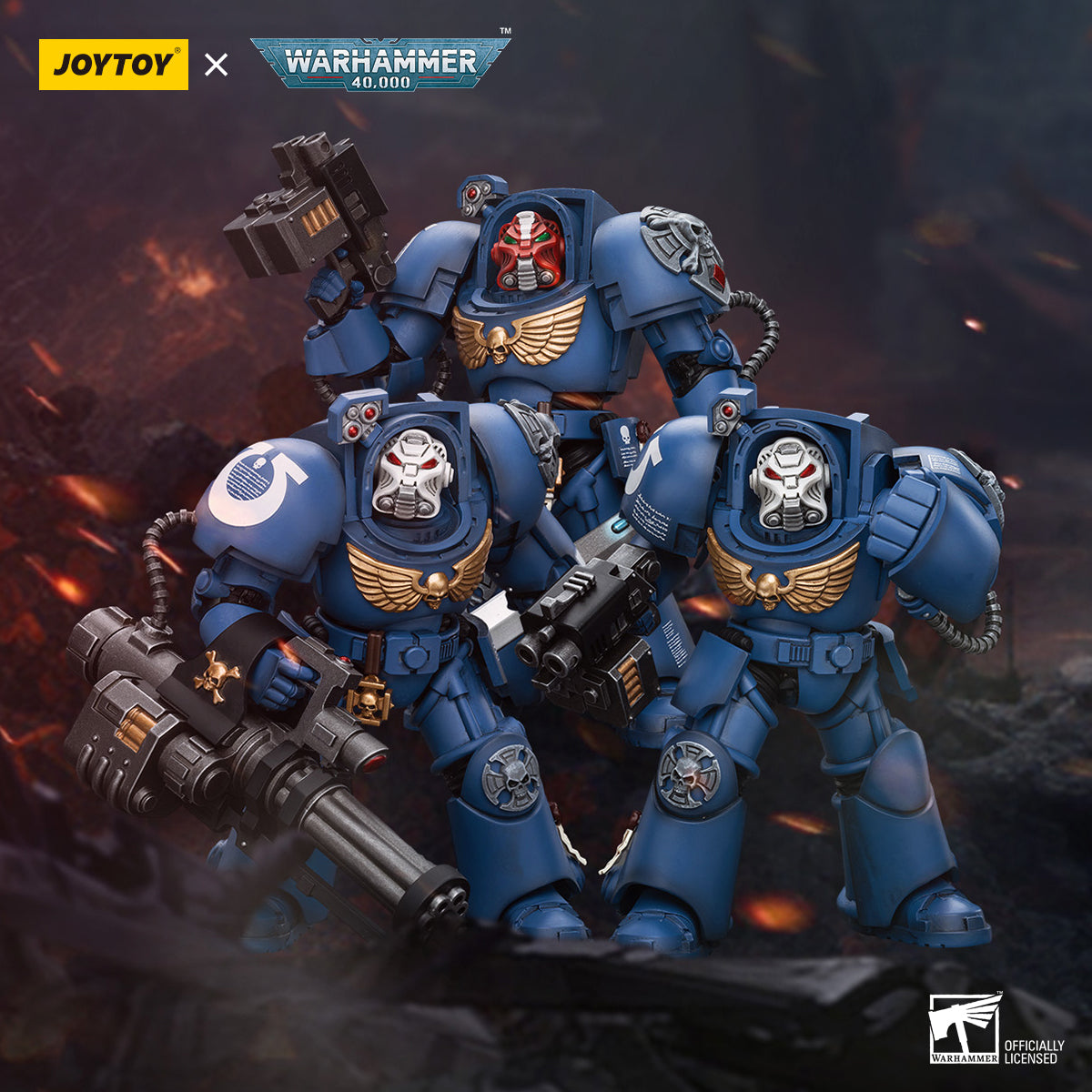 JOYTOY Warhammer 40,000 - Ultramarines Terminator Squad Set