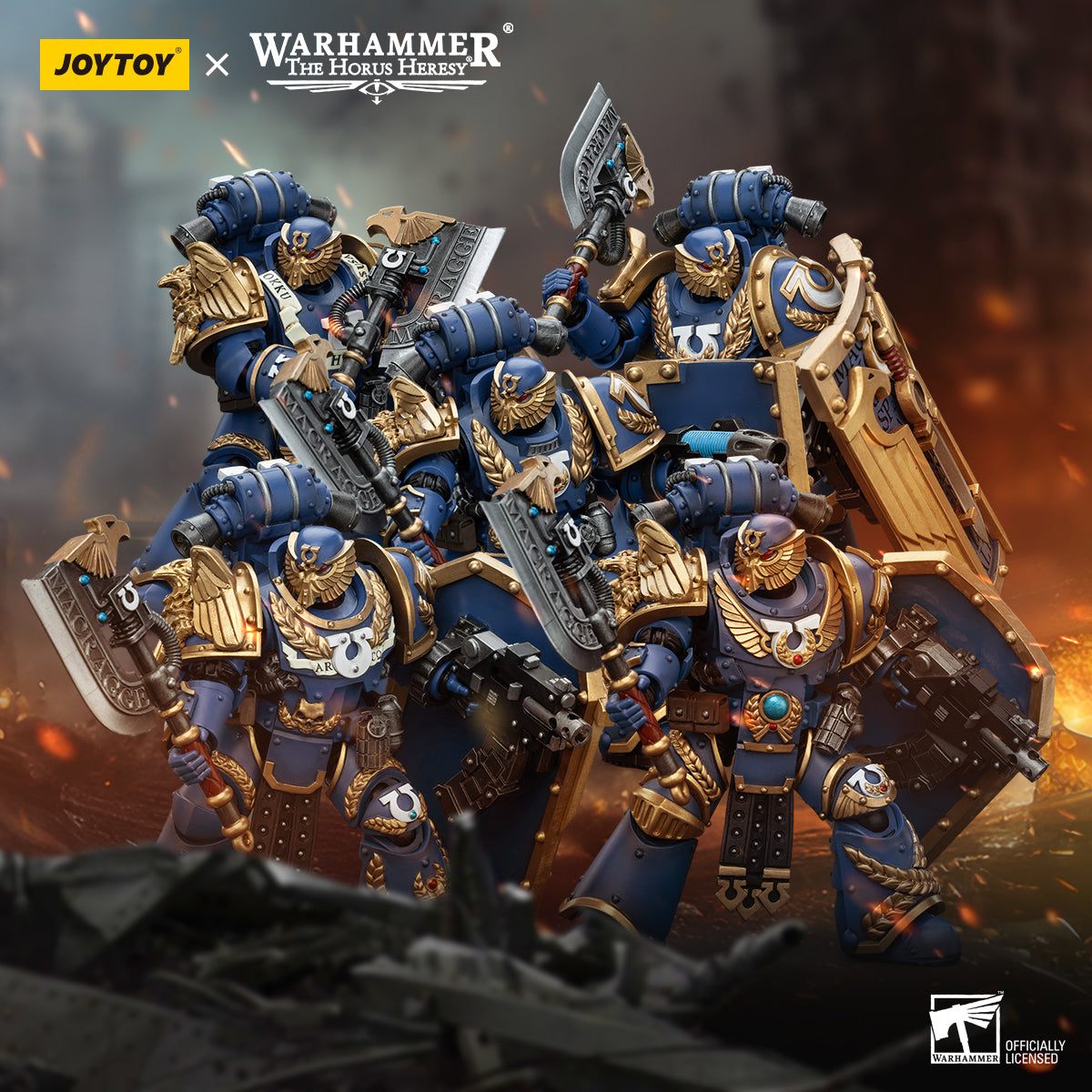 JOYTOY Warhammer The Horus Heresy - Ultramarines Invictarus Suzerain Squad