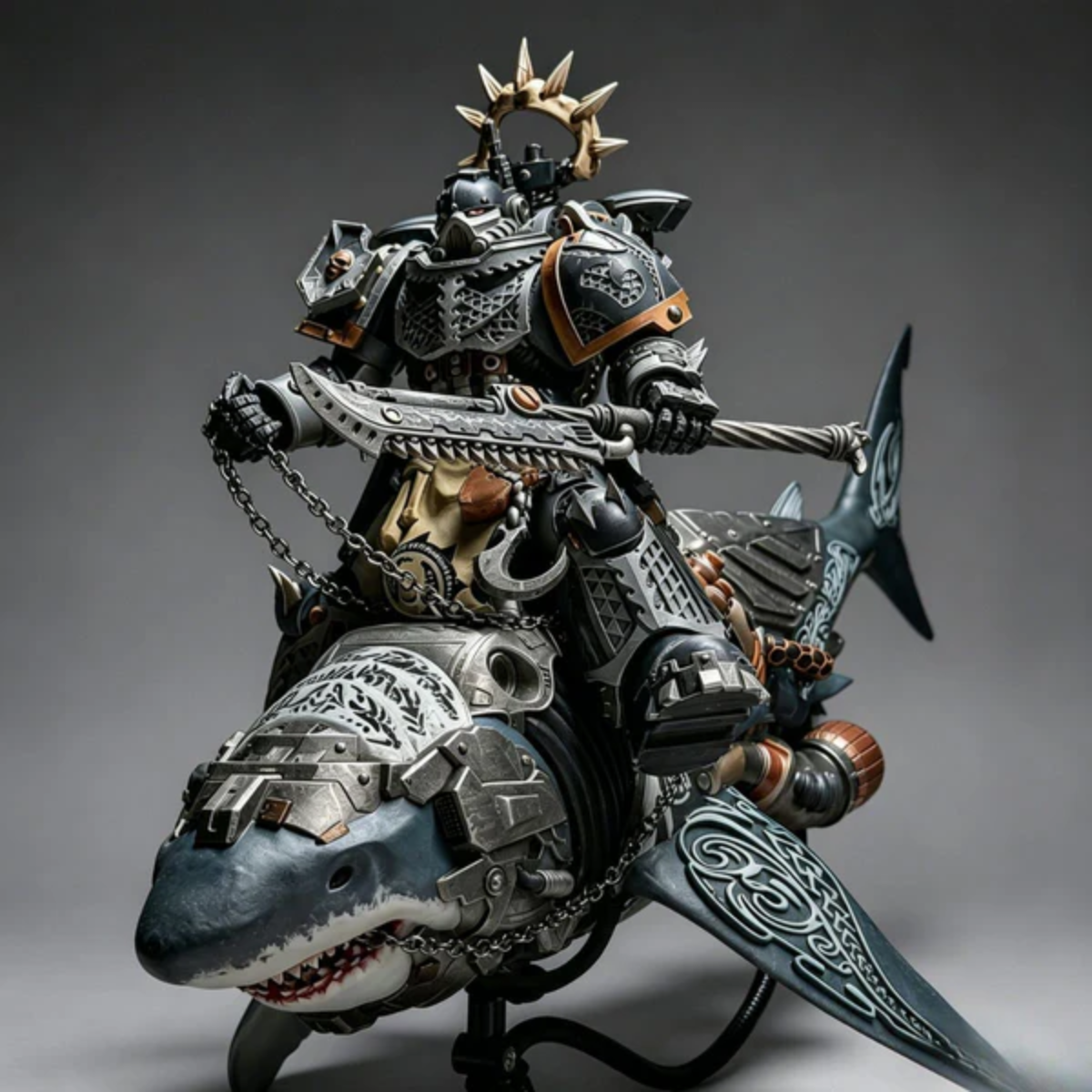 Carcharodons Shark Mount Rider Custom Repaint