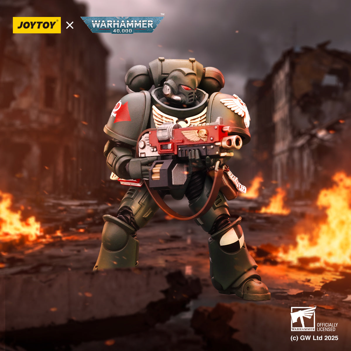 JOYTOY Warhammer 40,000 - Dark Angels Intercessors Brother Asharr