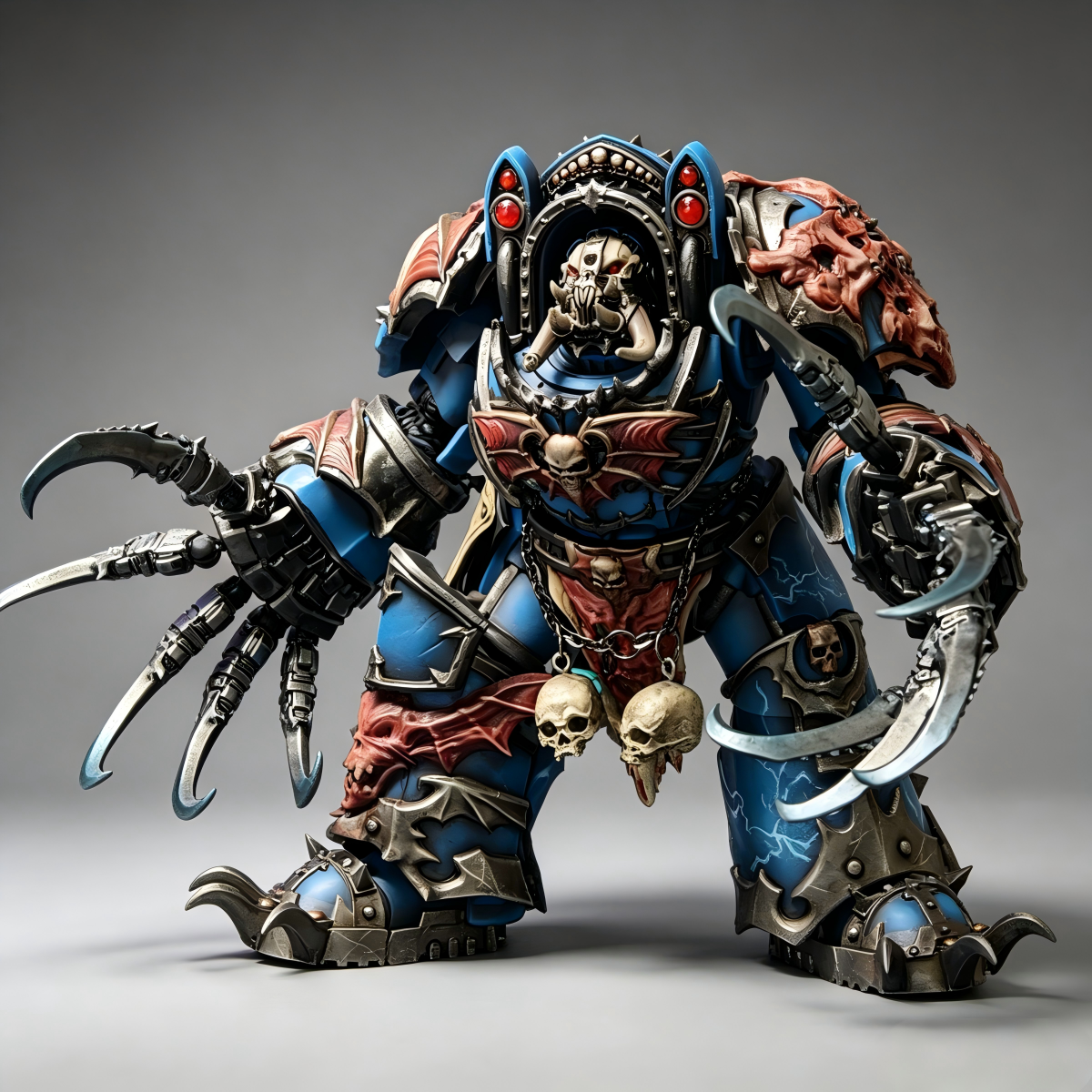 Night Lords Saturnine Terminator - 1/18 Custom (Dual Lightning Claws & Bat-Wing Armor)